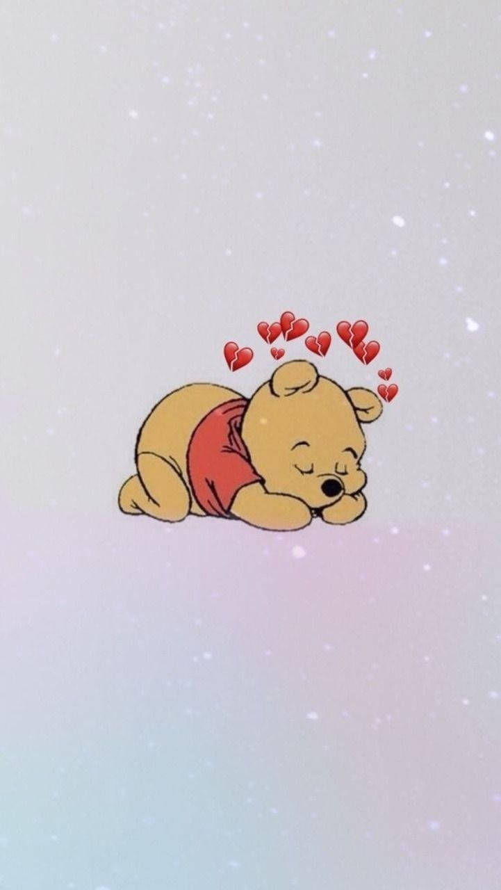 Cute Pfp Sleeping Winnie The Pooh Background