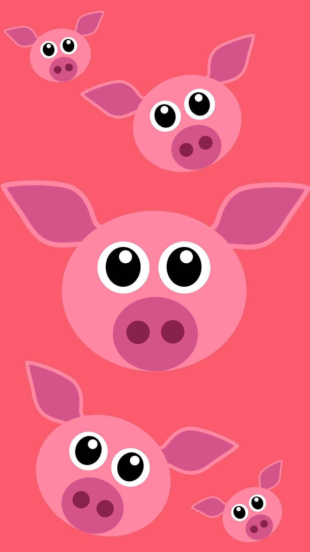 Cute Pig Faces Background