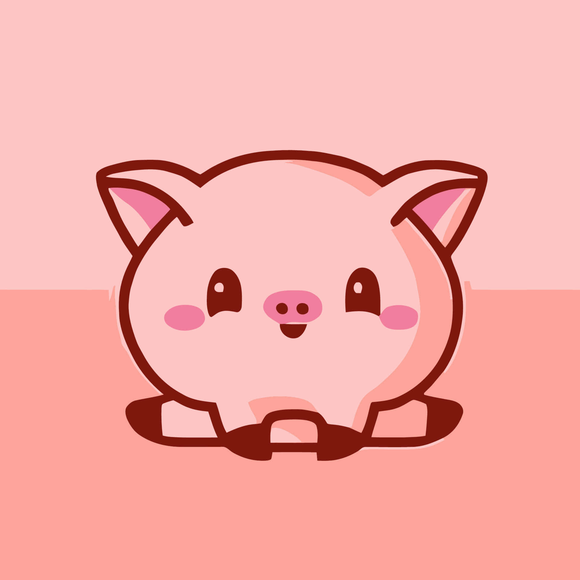 This cute pig is so full of love