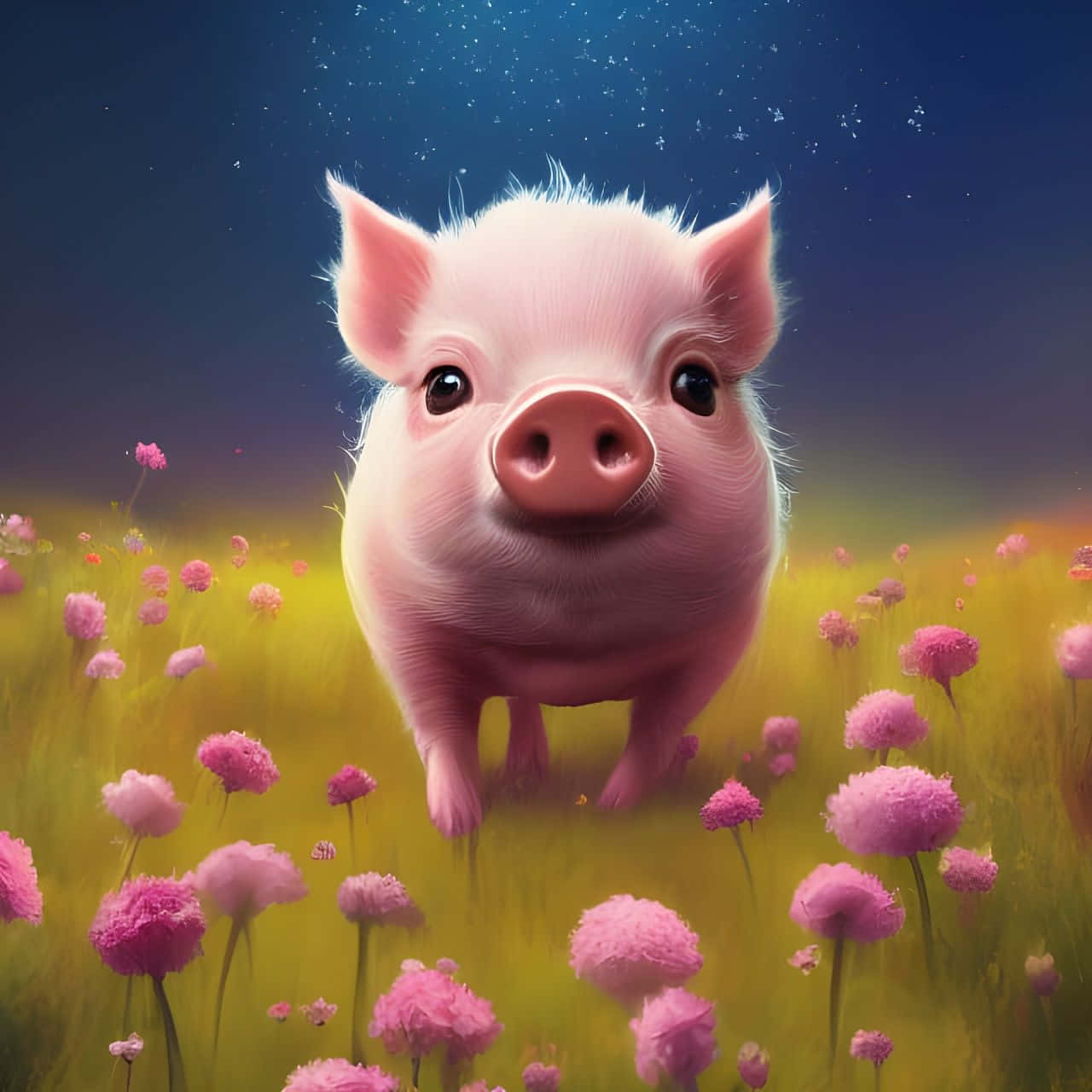 This adorable piglet is all smiles!