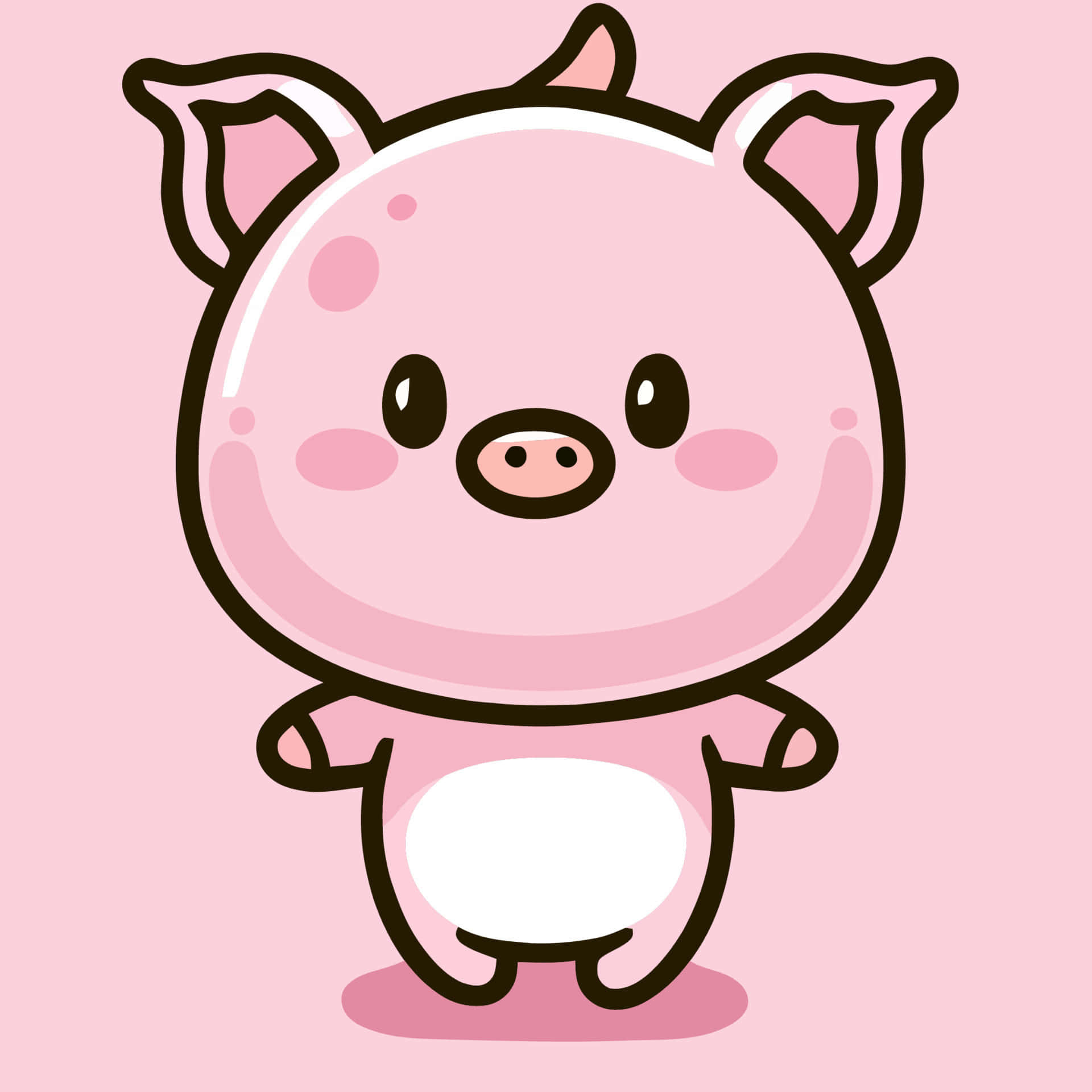 This cute little pig is ready for snuggles!