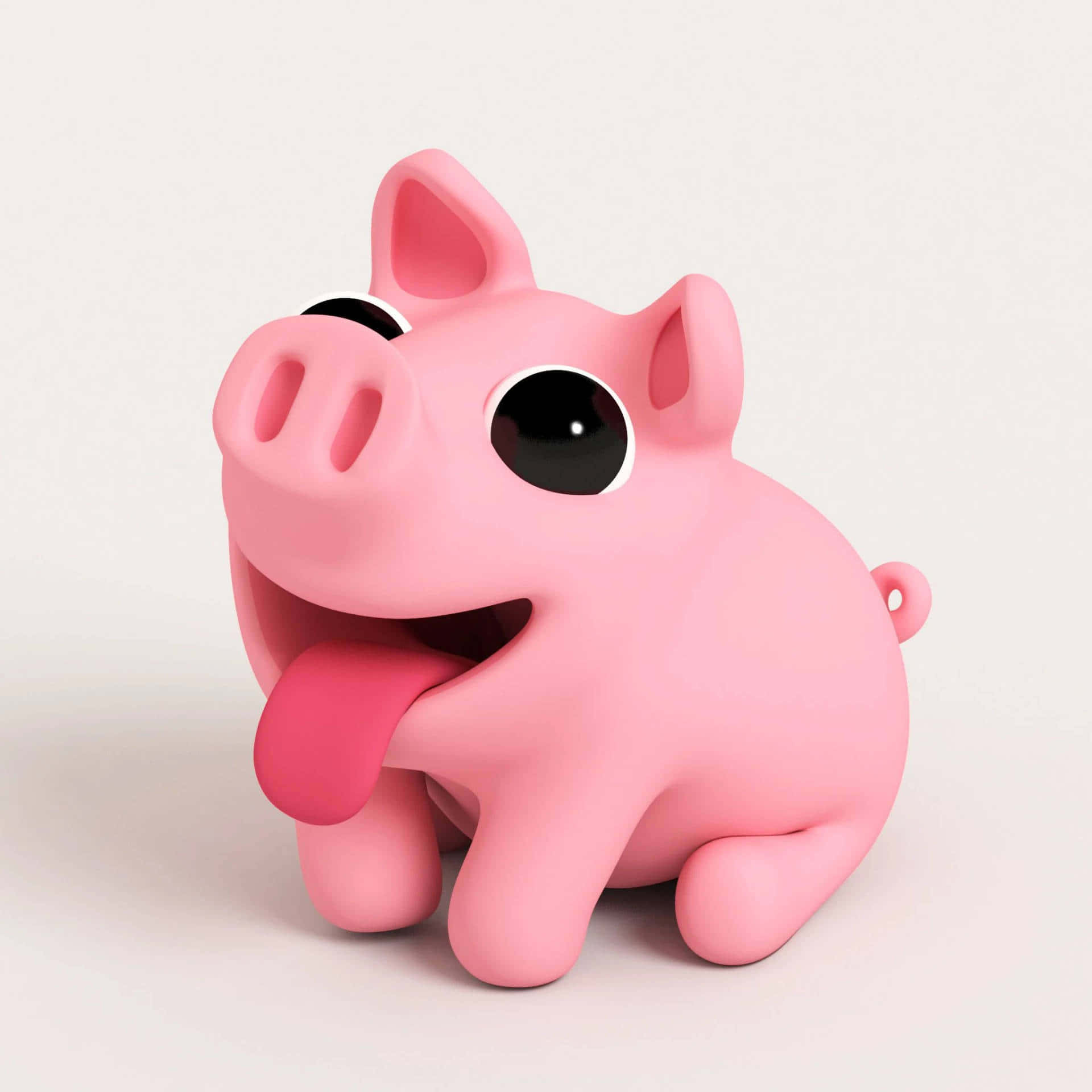 Cute Pigs Pink Animation Picture