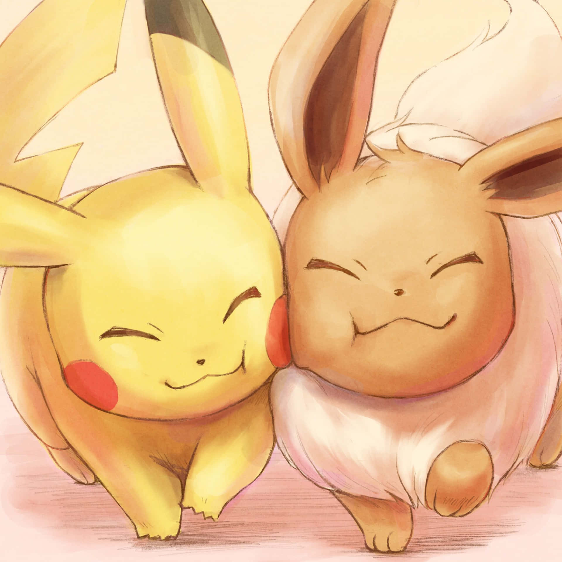 pikachu and eevee love