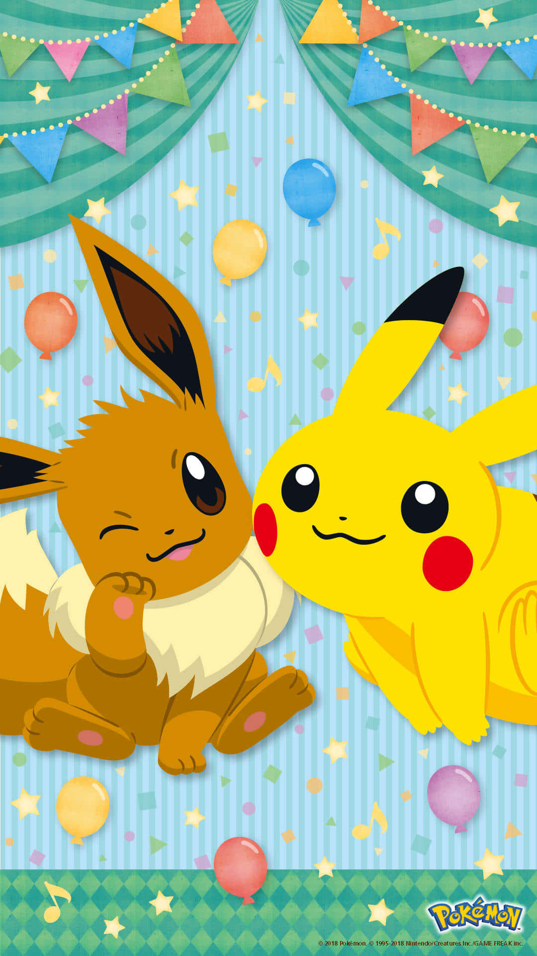 Invitiper Una Festa A Tema Pokemon Con Pikachu Ed Eevee Sfondo