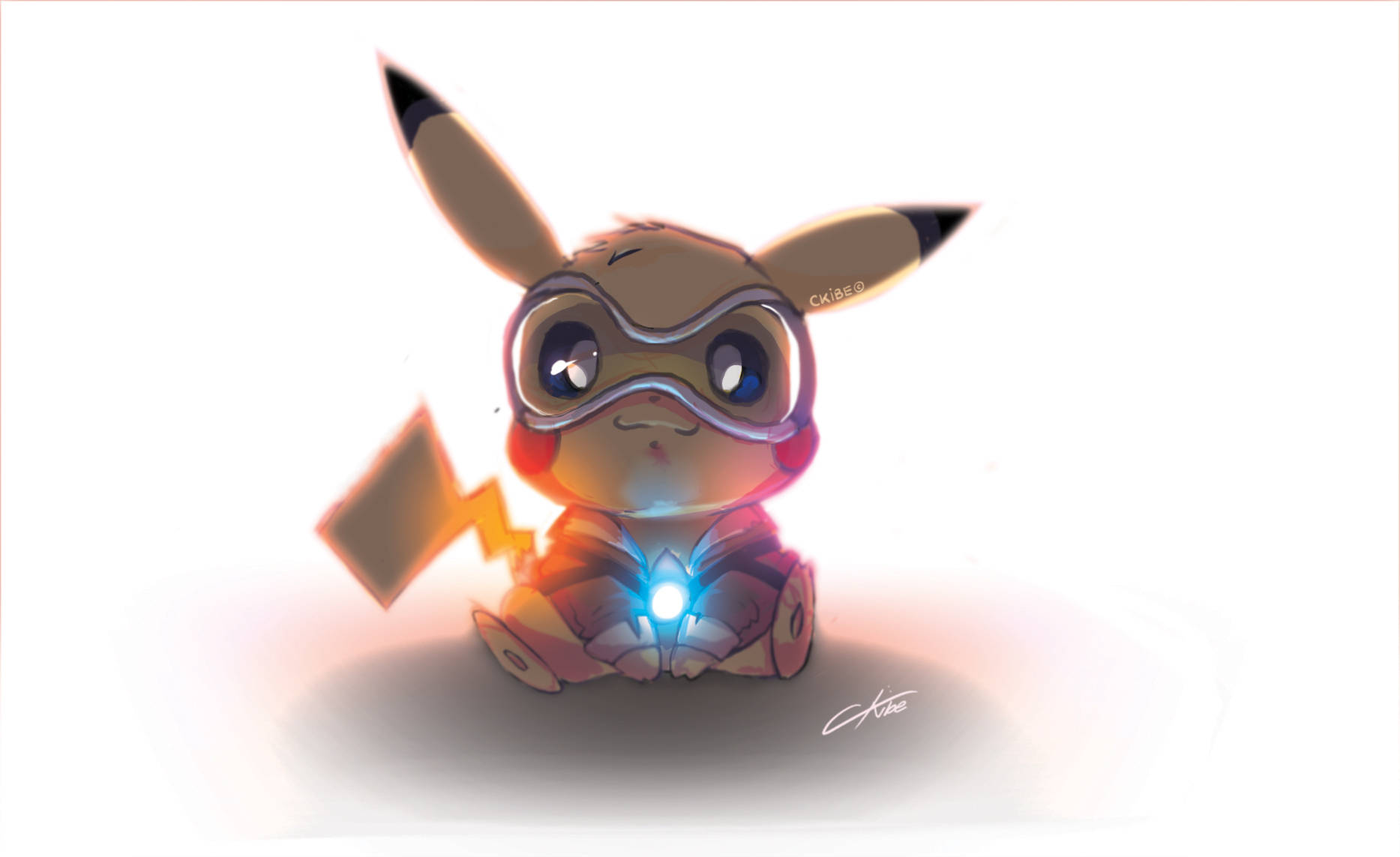 Cute Pikachu With Goggles