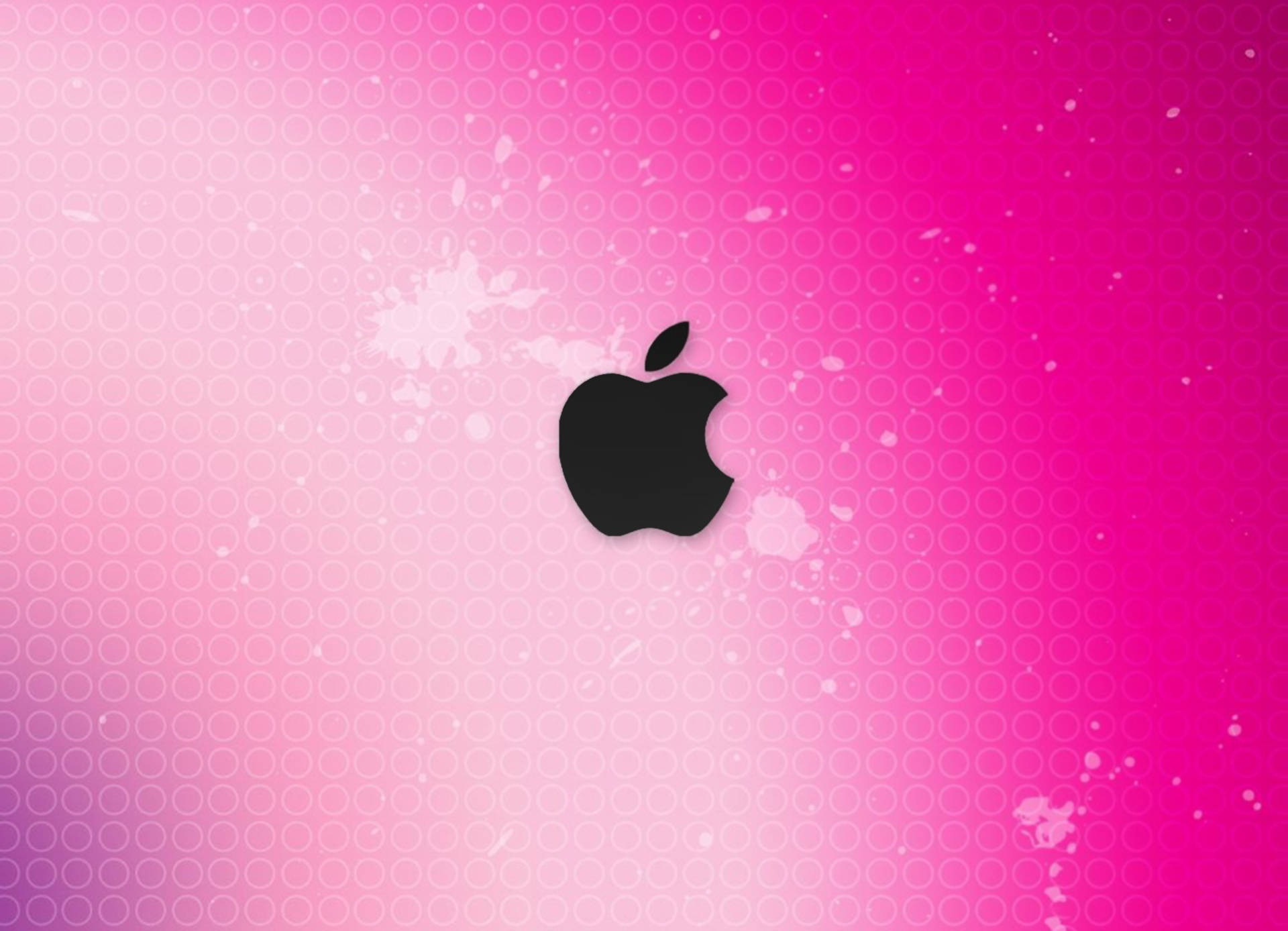 Cute Pink Apple Logo Wallpaper