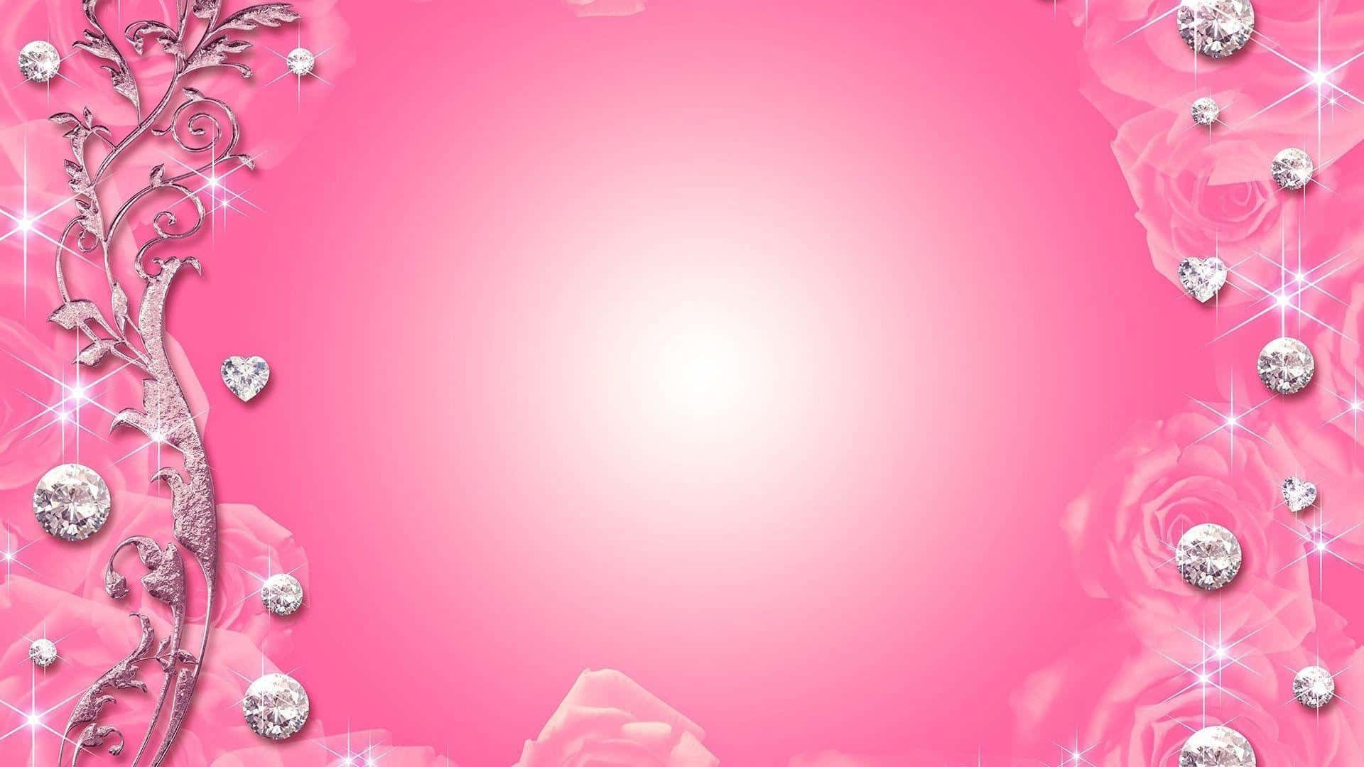 A beautiful wallpaper featuring a cute pink background