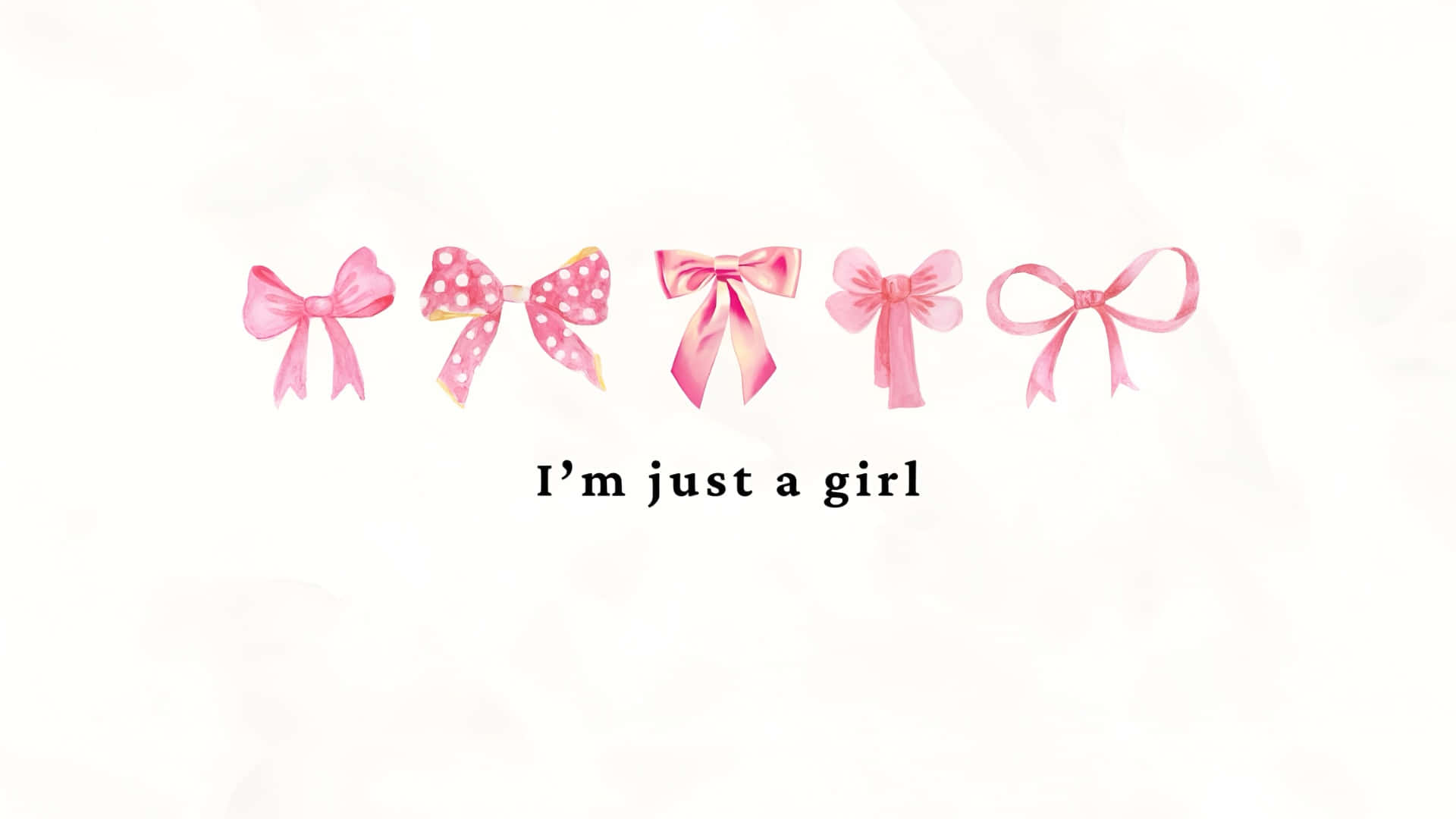 Cute Pink Bows Collection Wallpaper