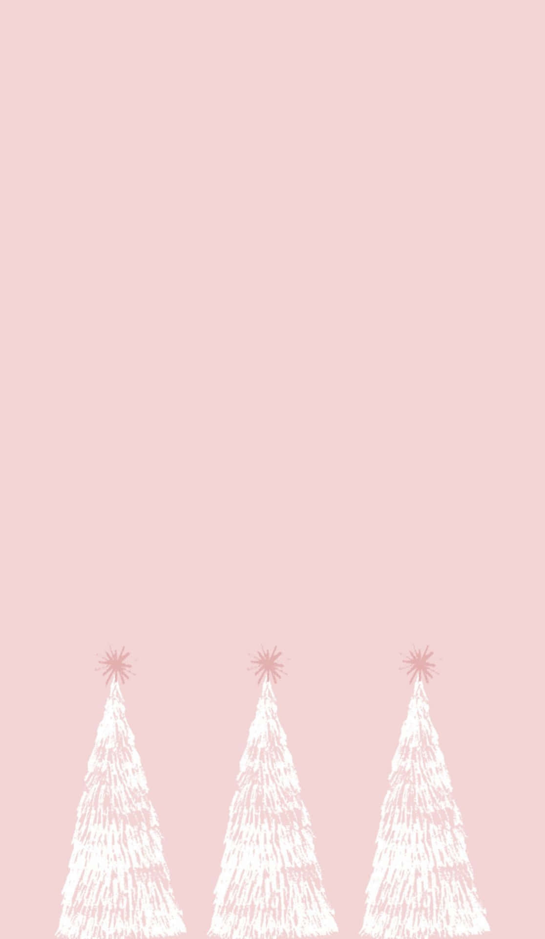 Celebrate Christmas with a soft, pink touch! Wallpaper