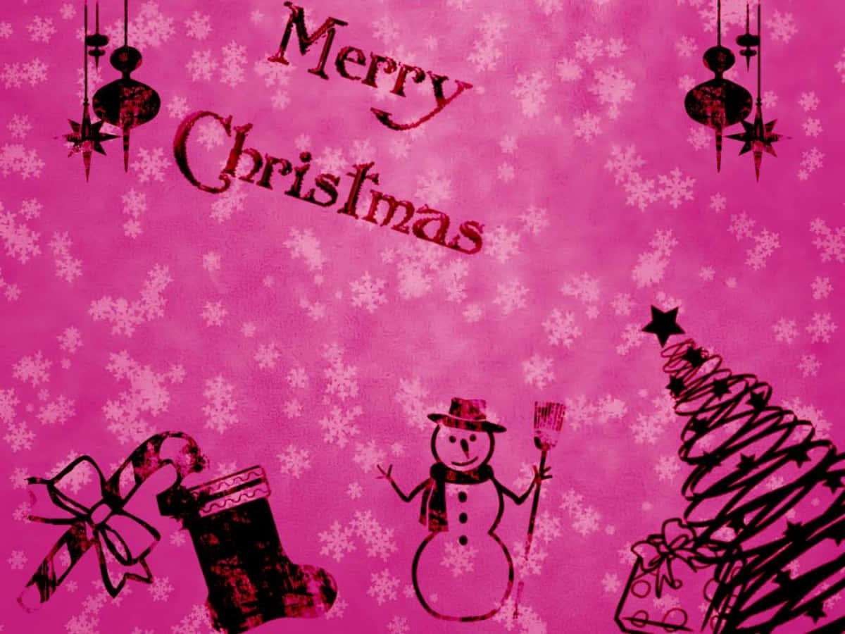 Weihnachtshintergrund Mit Schneeflocken Und Weihnachtsmann Wallpaper