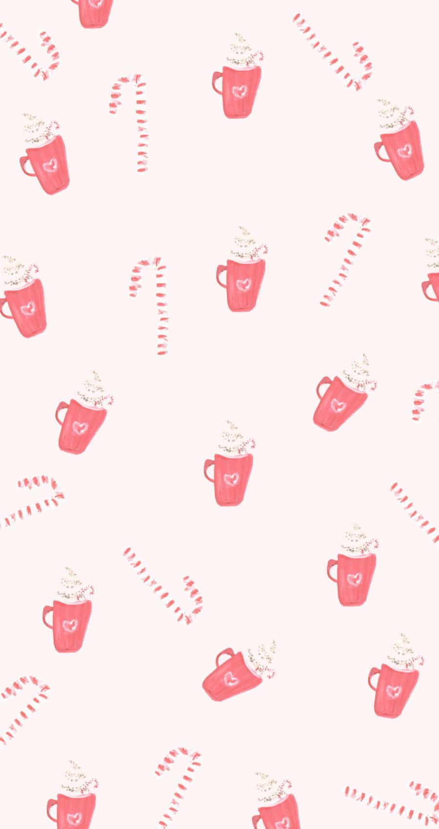 Celebrate Christmas in a cute and pink way! Wallpaper