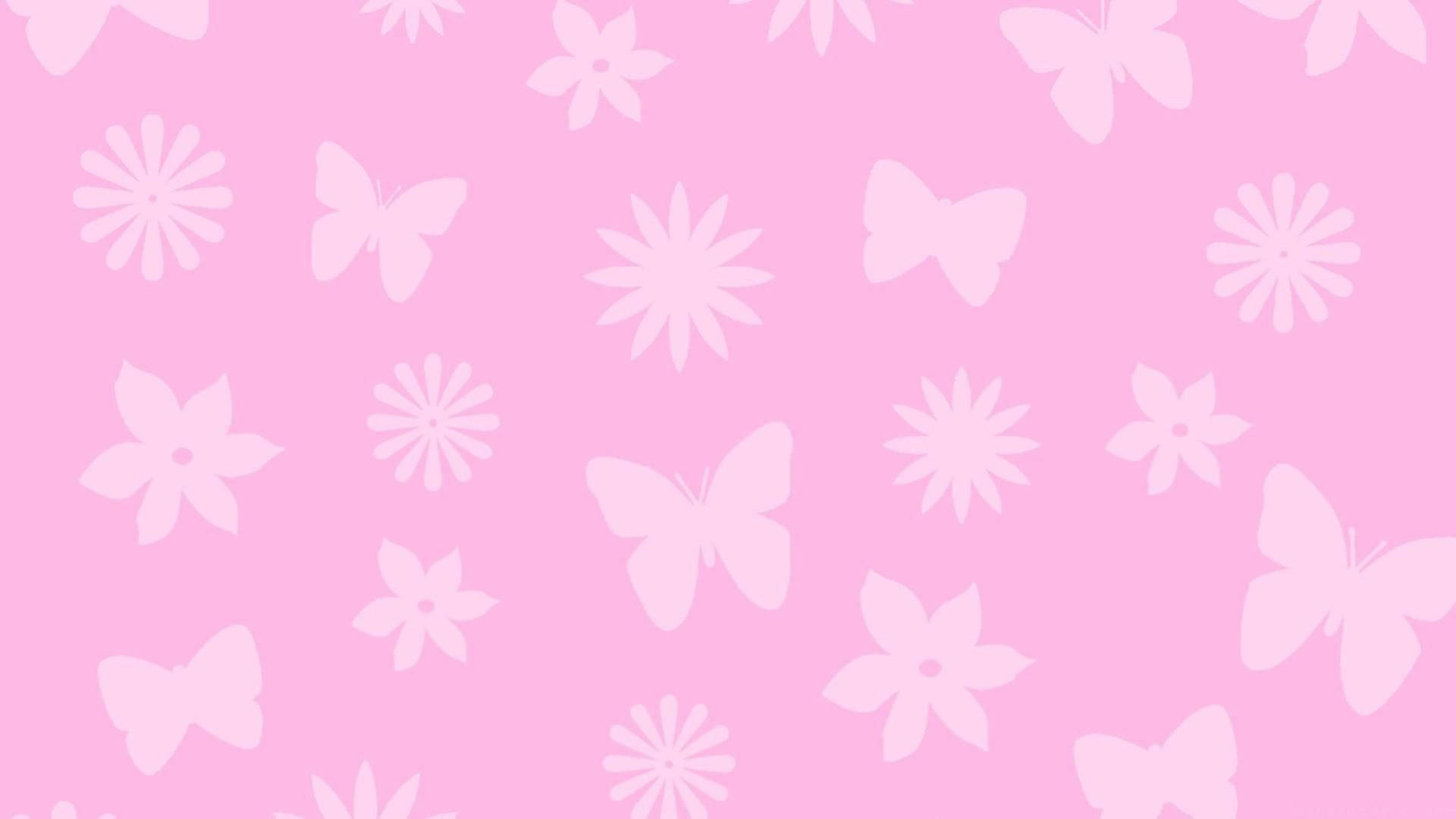 Cute Pink Girly Patterns Wallpaper