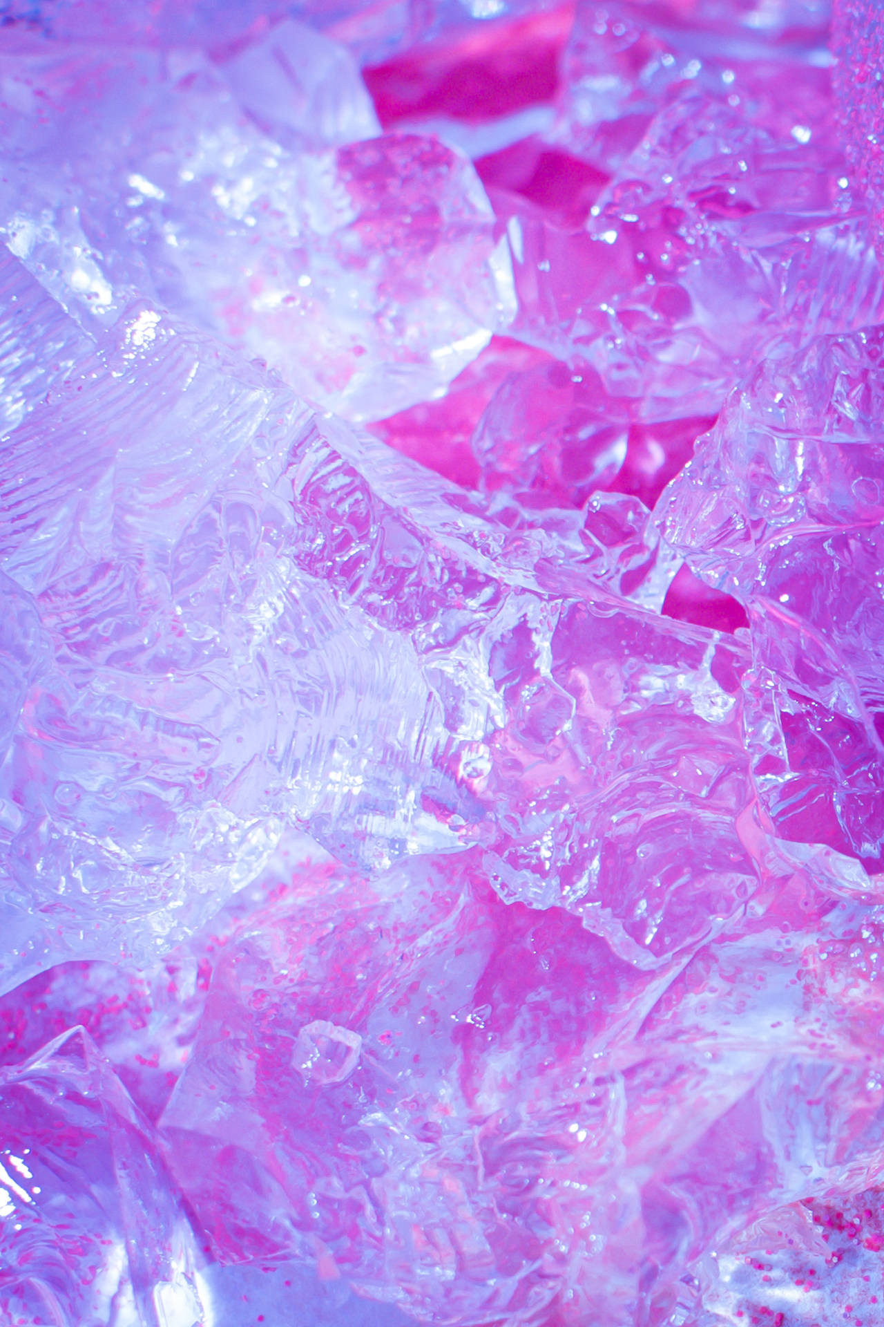 Wallpaper - Sød lyserød lilla krystal telefon tapet Wallpaper