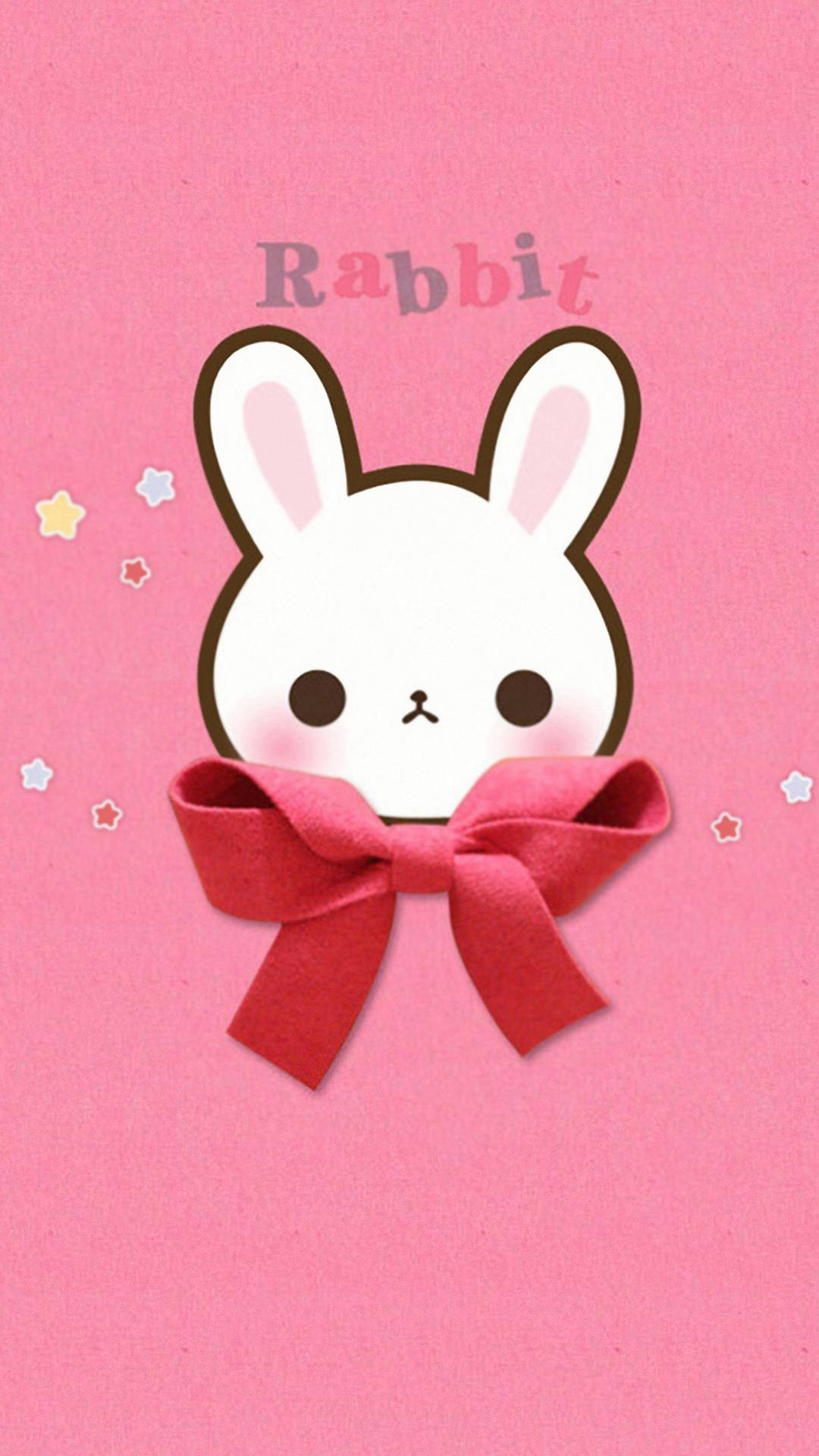 Cute Pink Rabbit Background