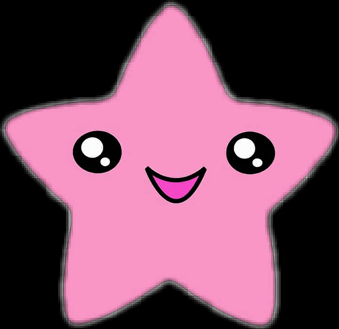 Cute_ Pink_ Star_ Character PNG