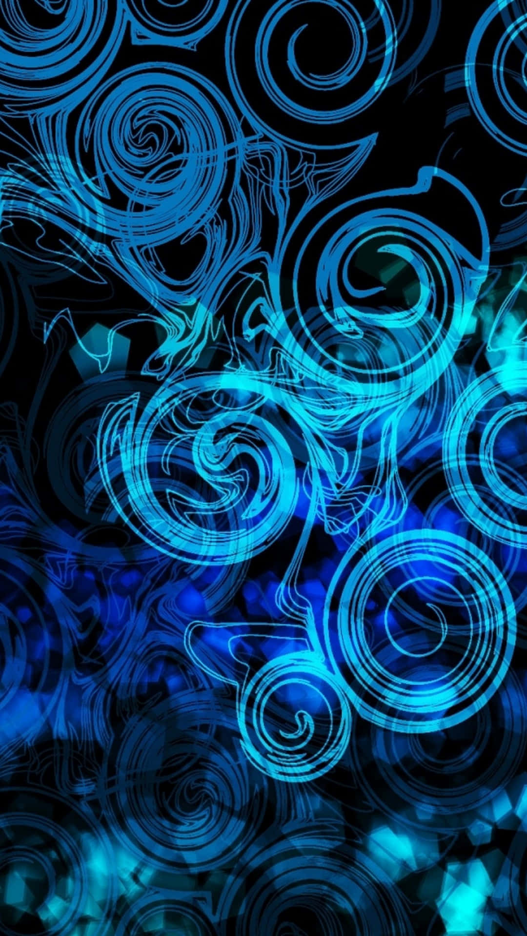 A Blue Abstract Background With Swirls Wallpaper