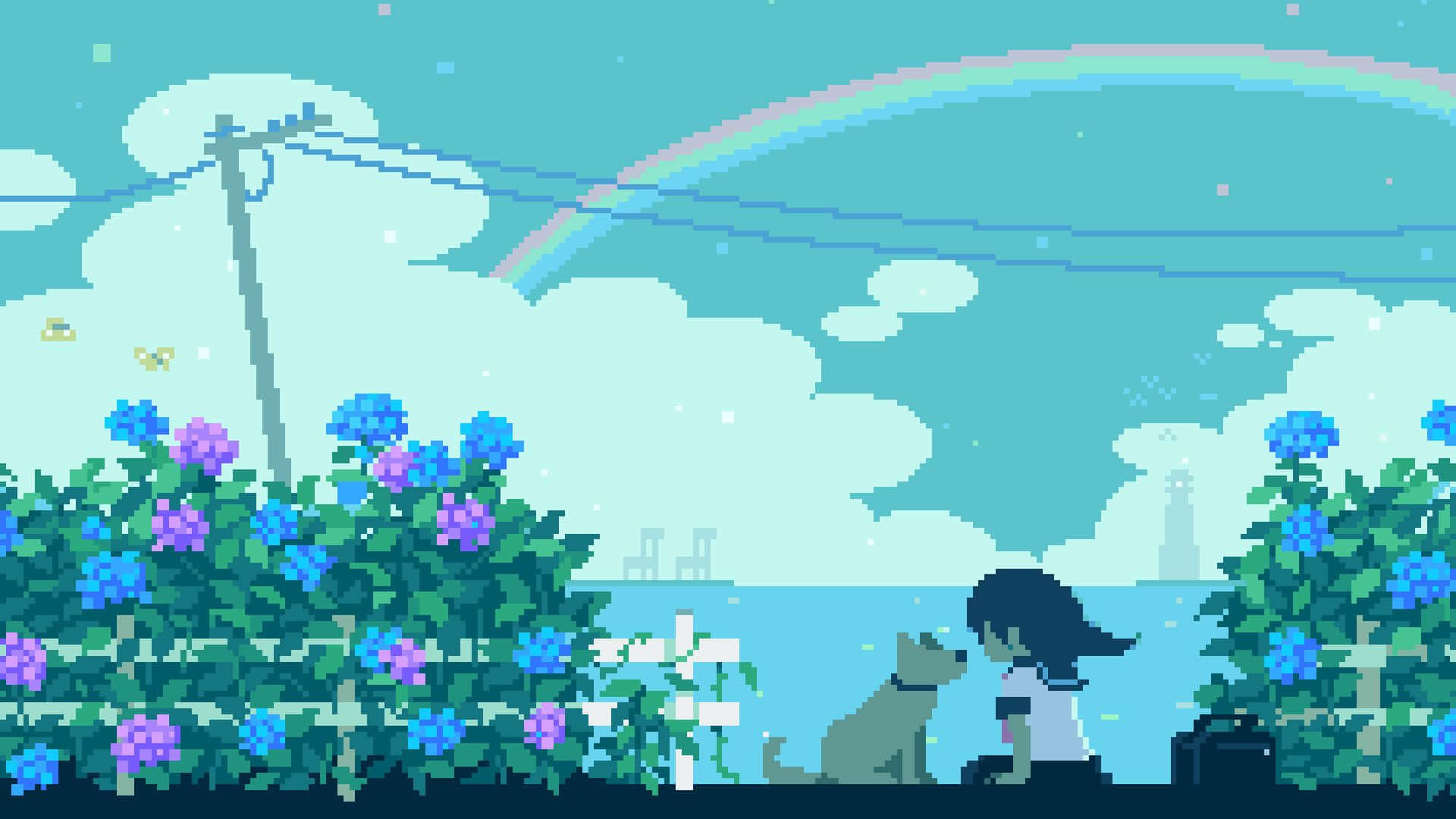 cute pixel background