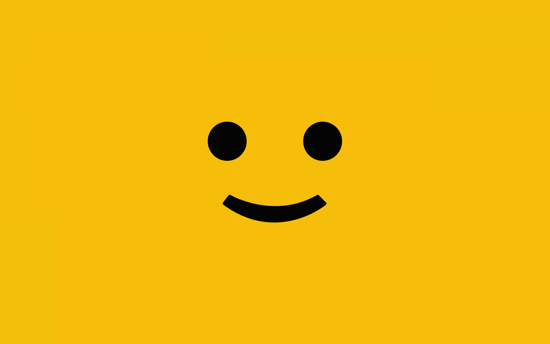 Cute Plain Yellow Smiley Face