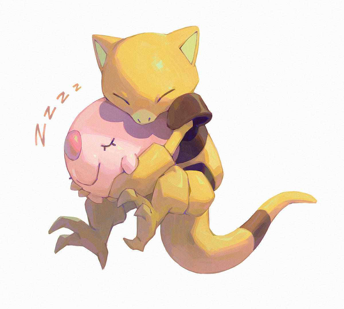 Cute Pokémon Abra And Munna Background