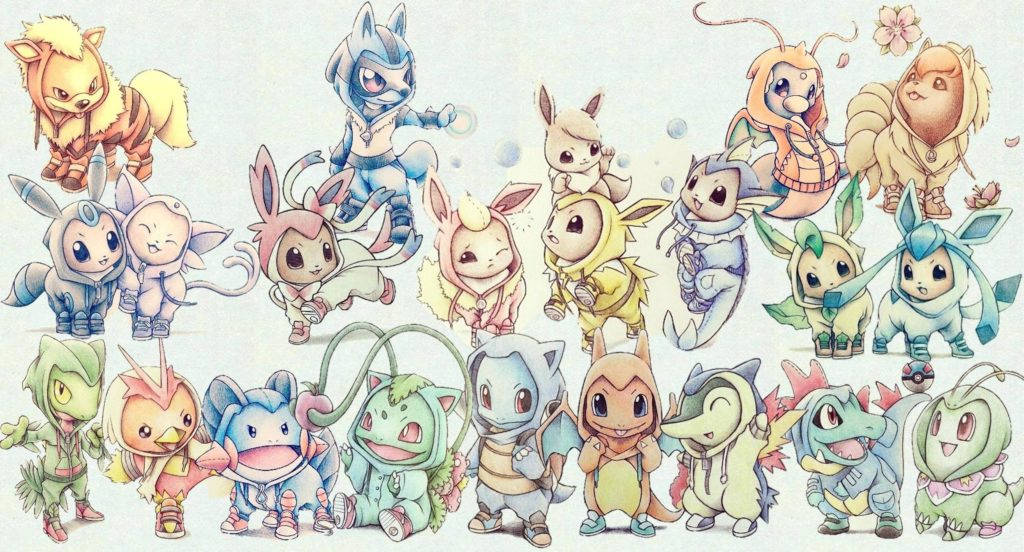 Download Cute Pokemon Anime Pc Wallpaper | Wallpapers.com