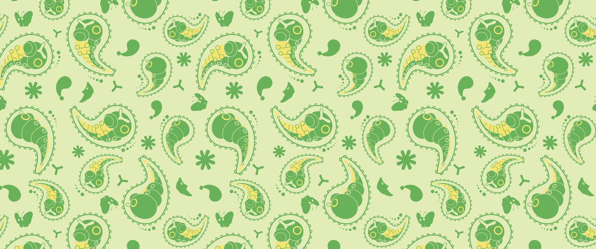 Embrace your inner child with this adorable Caterpie Pokemon pattern! Wallpaper