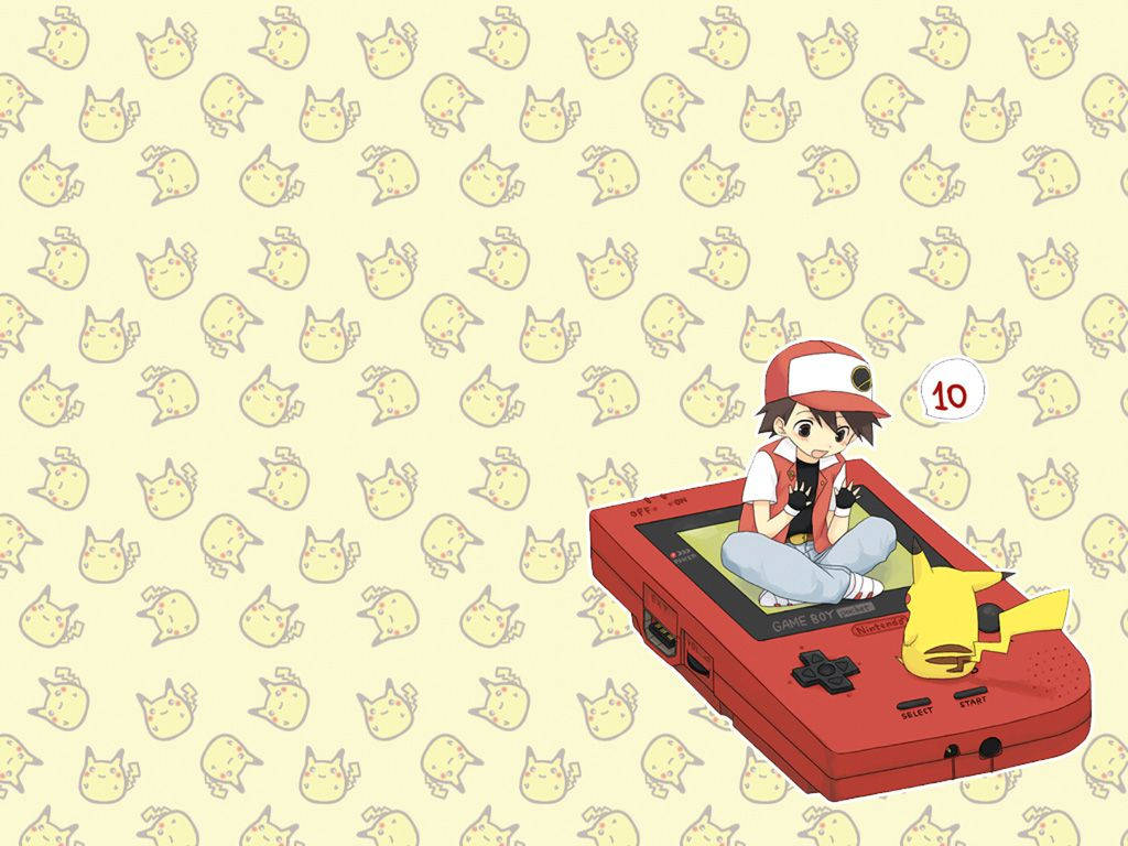 Cute Pokemon Gameboy Art Background