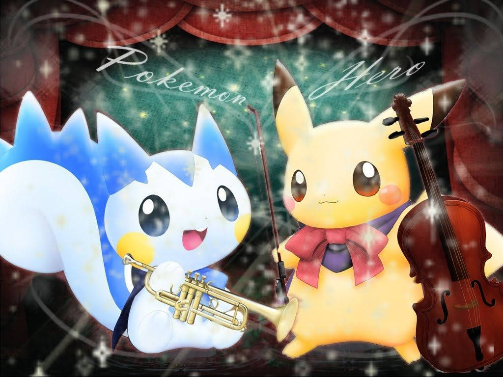 Cute Pokemon Music Band Background