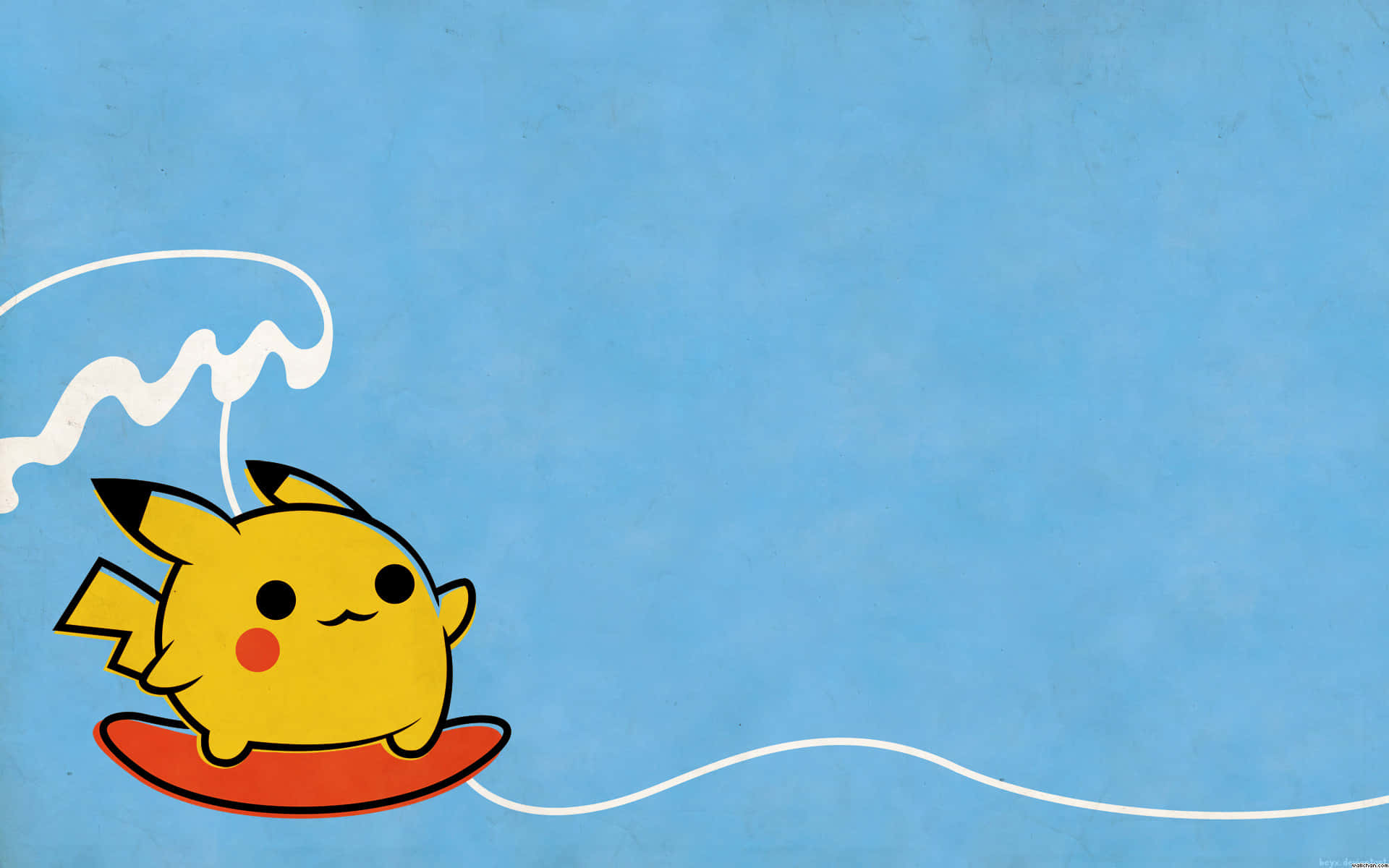 Cute Pikachu on the hunt for adventure!