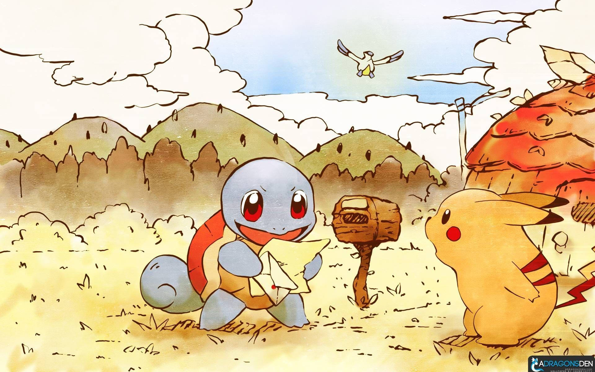 Cute Pokemon Squirtle Letter Picture