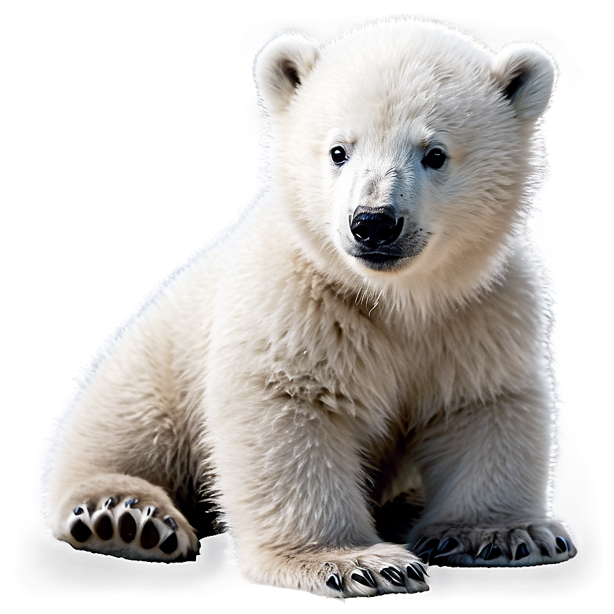 Cute Polar Bear Cub Png 05032024 PNG