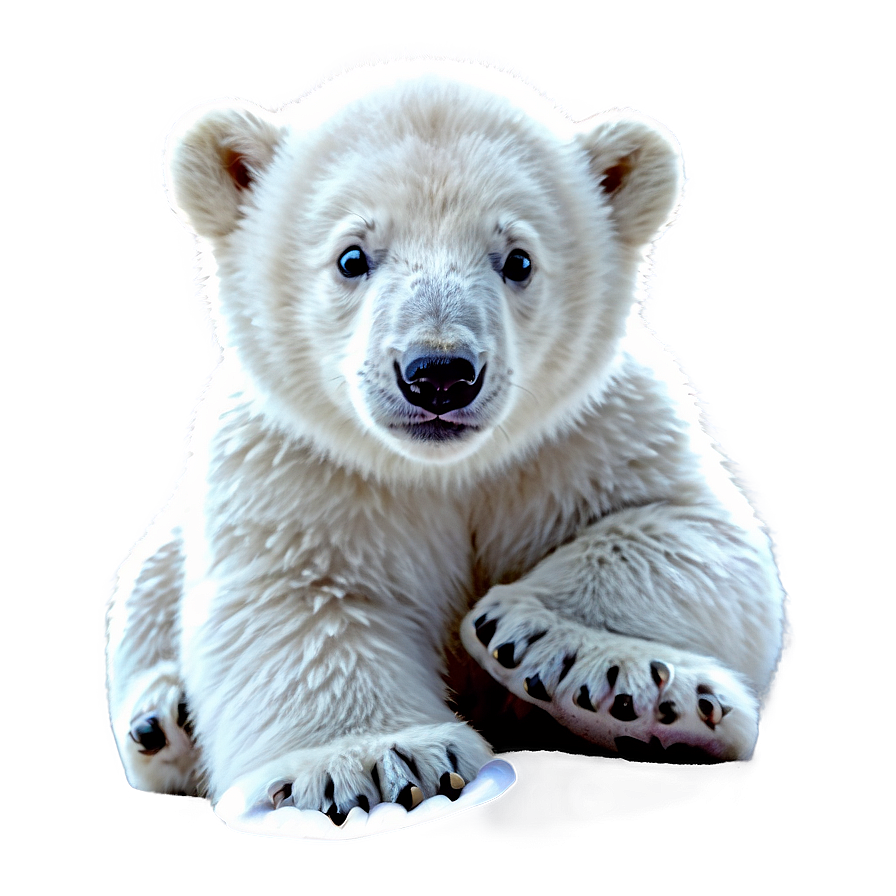 Cute Polar Bear Cub Png Gsk24 PNG