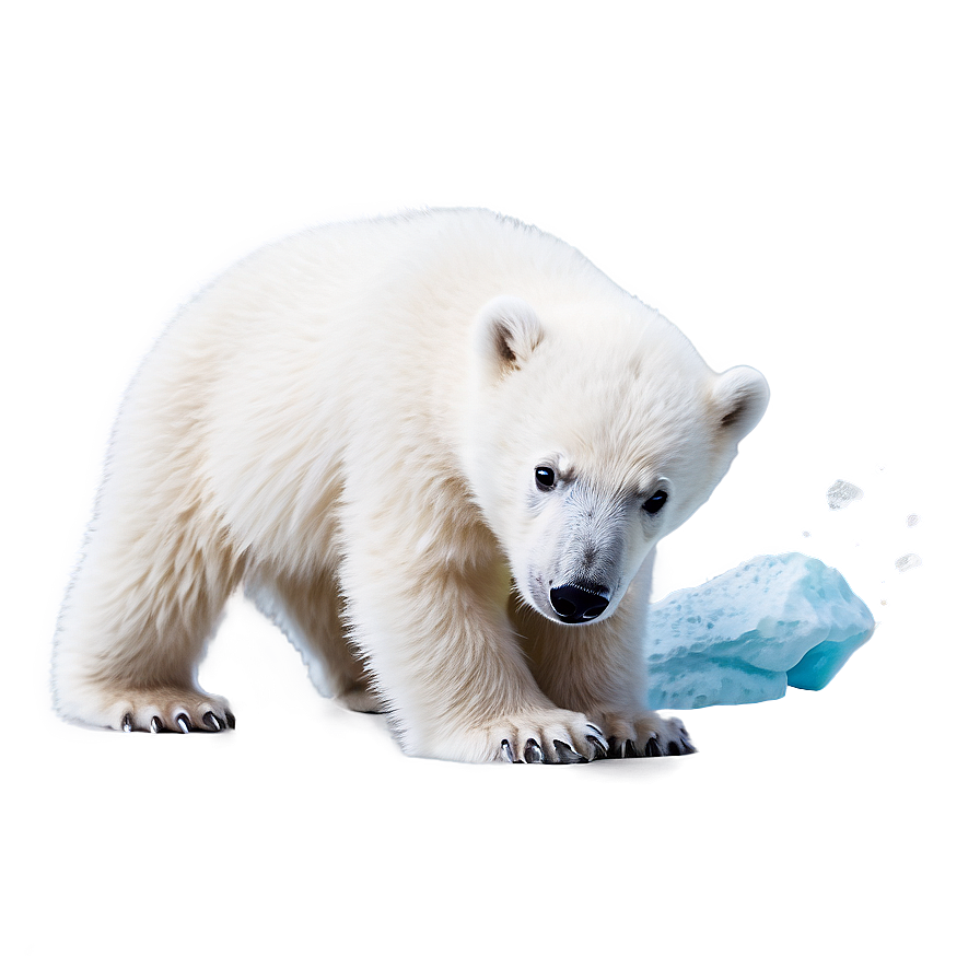 Cute Polar Bear Cub Png Tht44 PNG