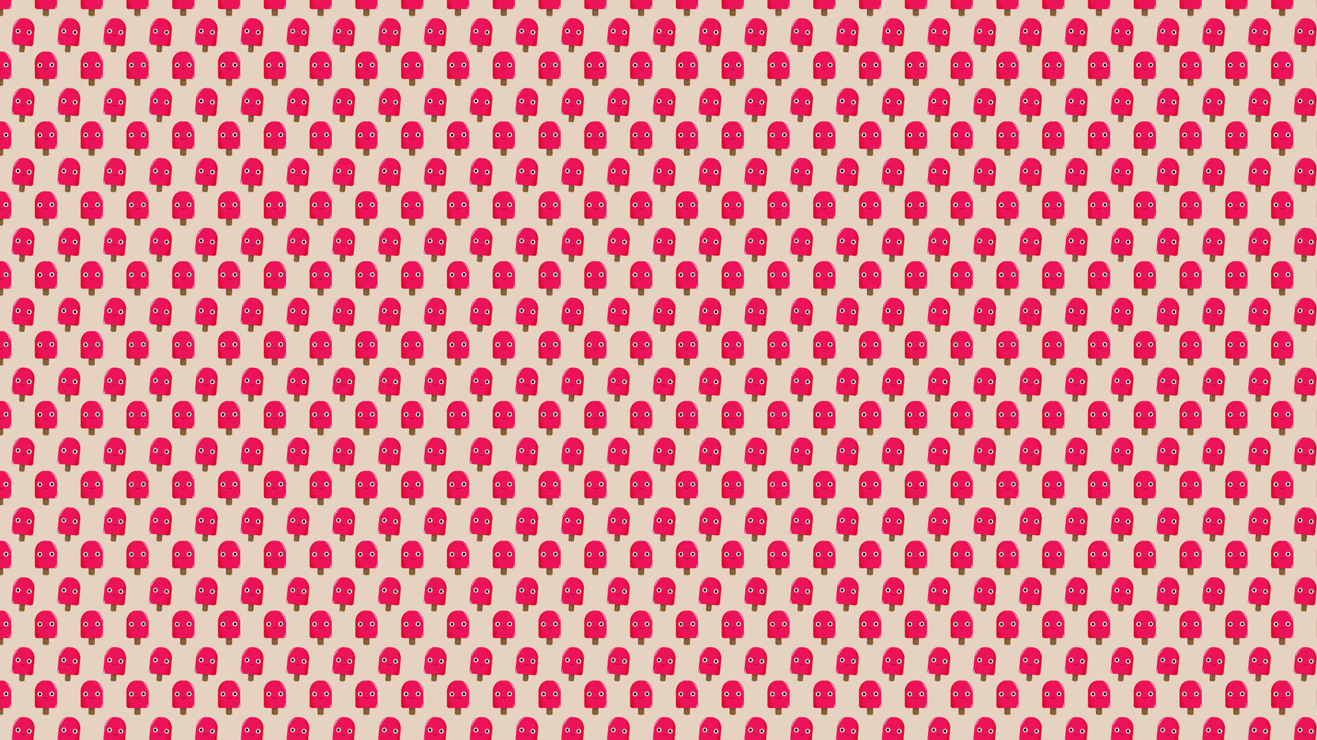 Cute Popsicle Pastel Red Aesthetic Wallpaper