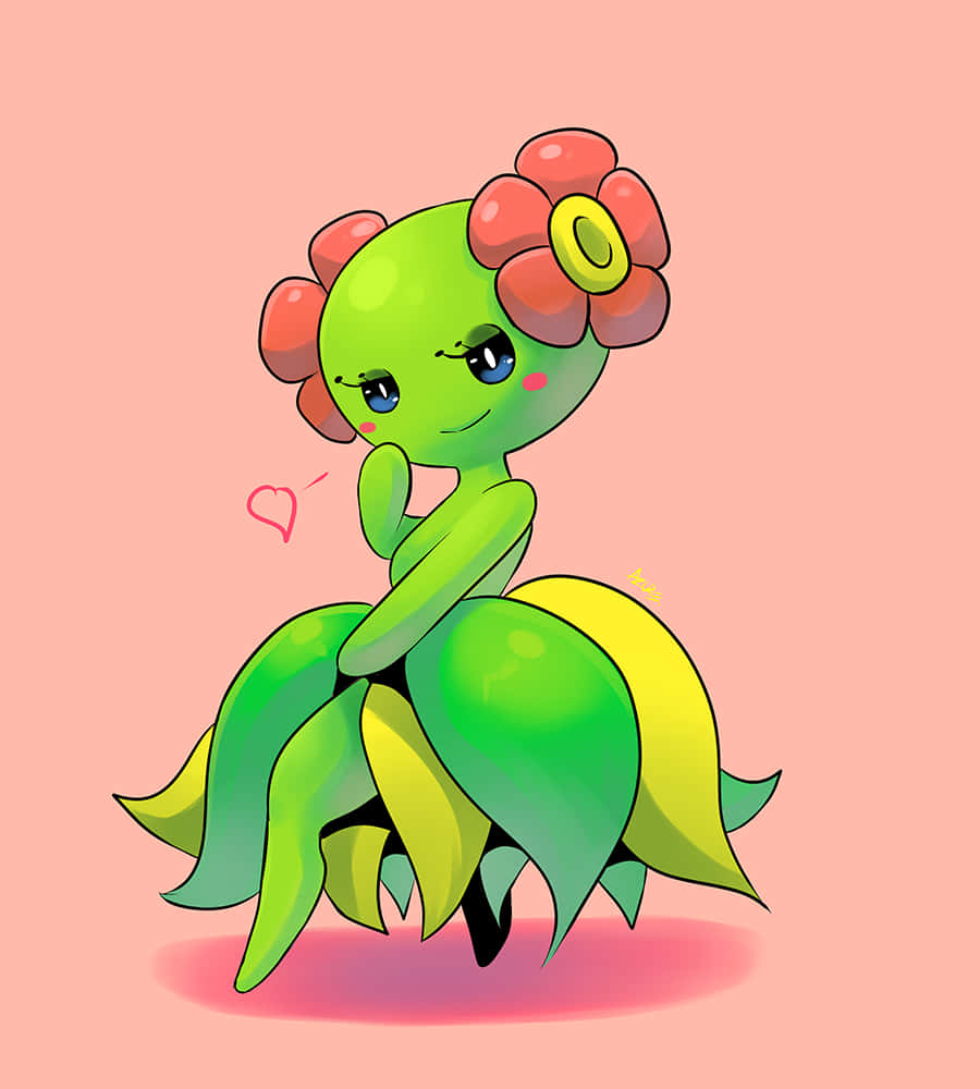Cute Pose Of Bellossom With Flowers Wallpaper
