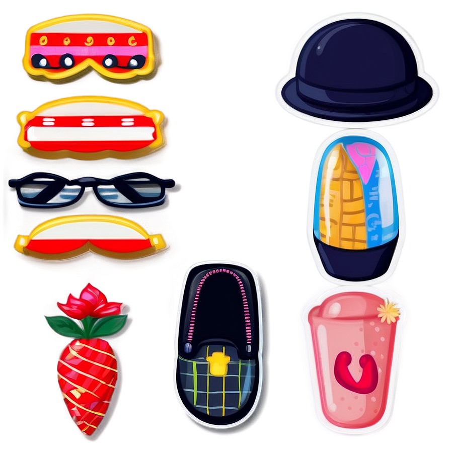 Download Cute Preppy Stickers Pack Png Ith | Wallpapers.com