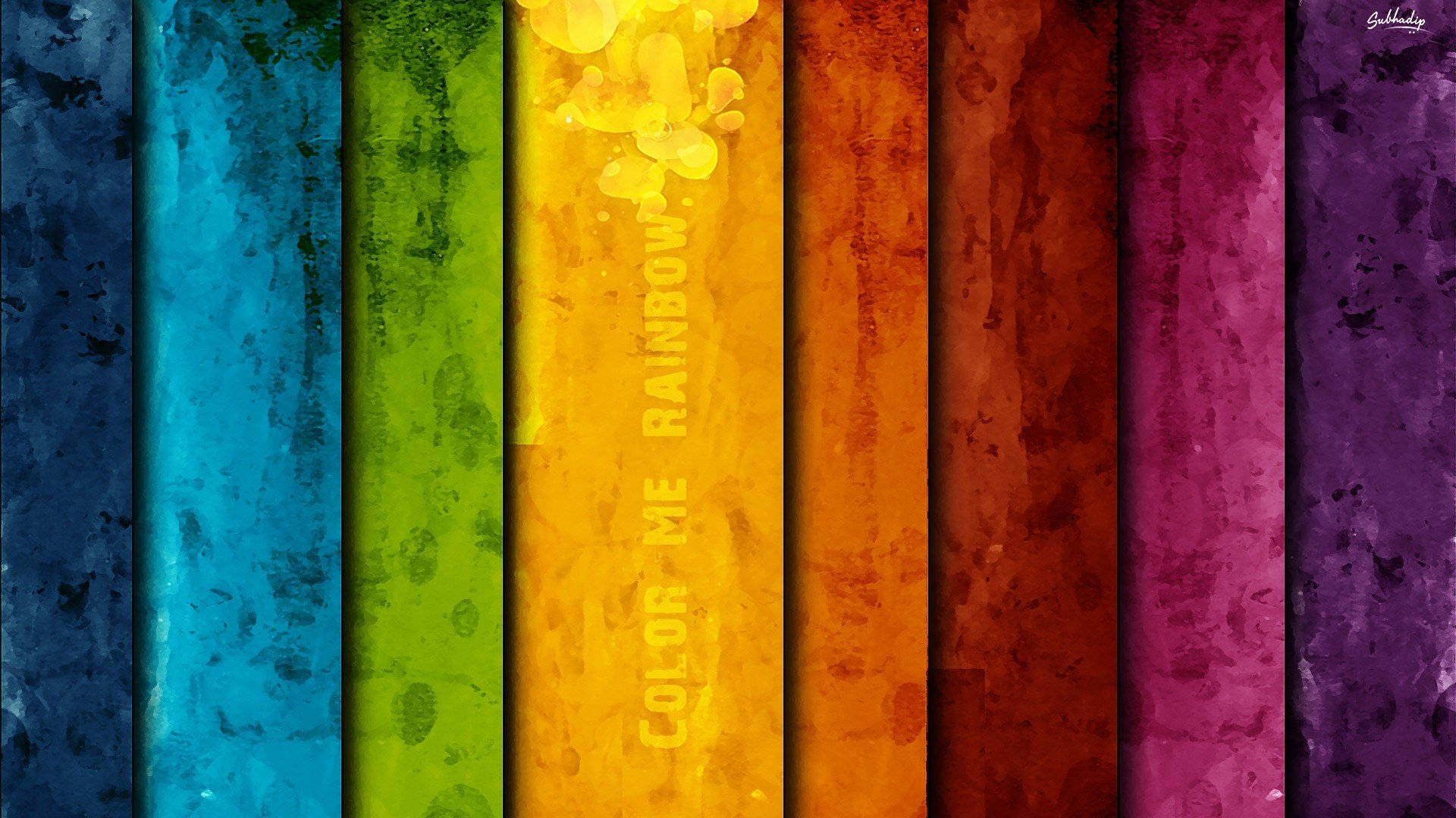 Cute Pride Color Rainbow Paint Art Wallpaper