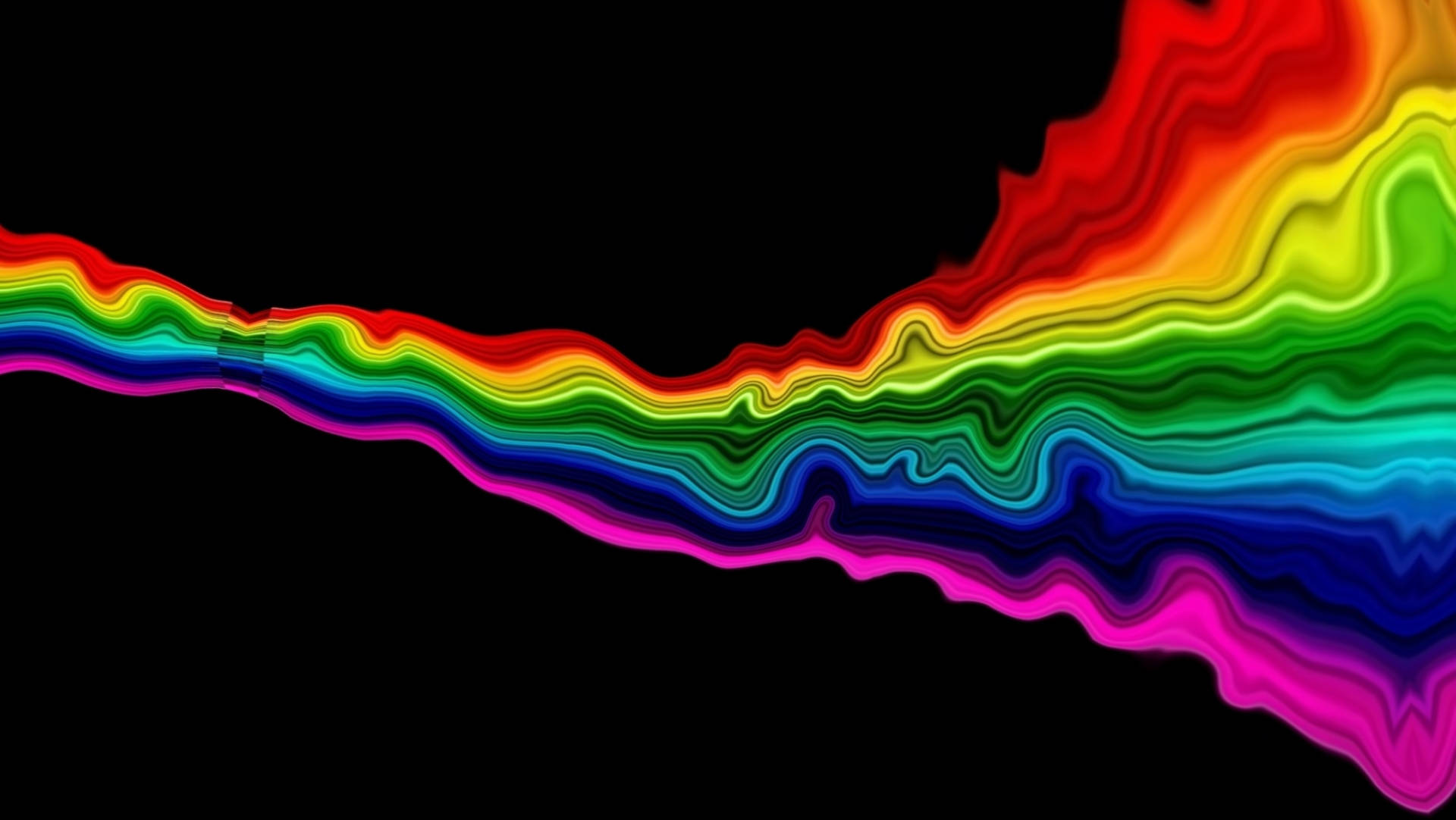 Cute Pride Sound Waves Art Wallpaper