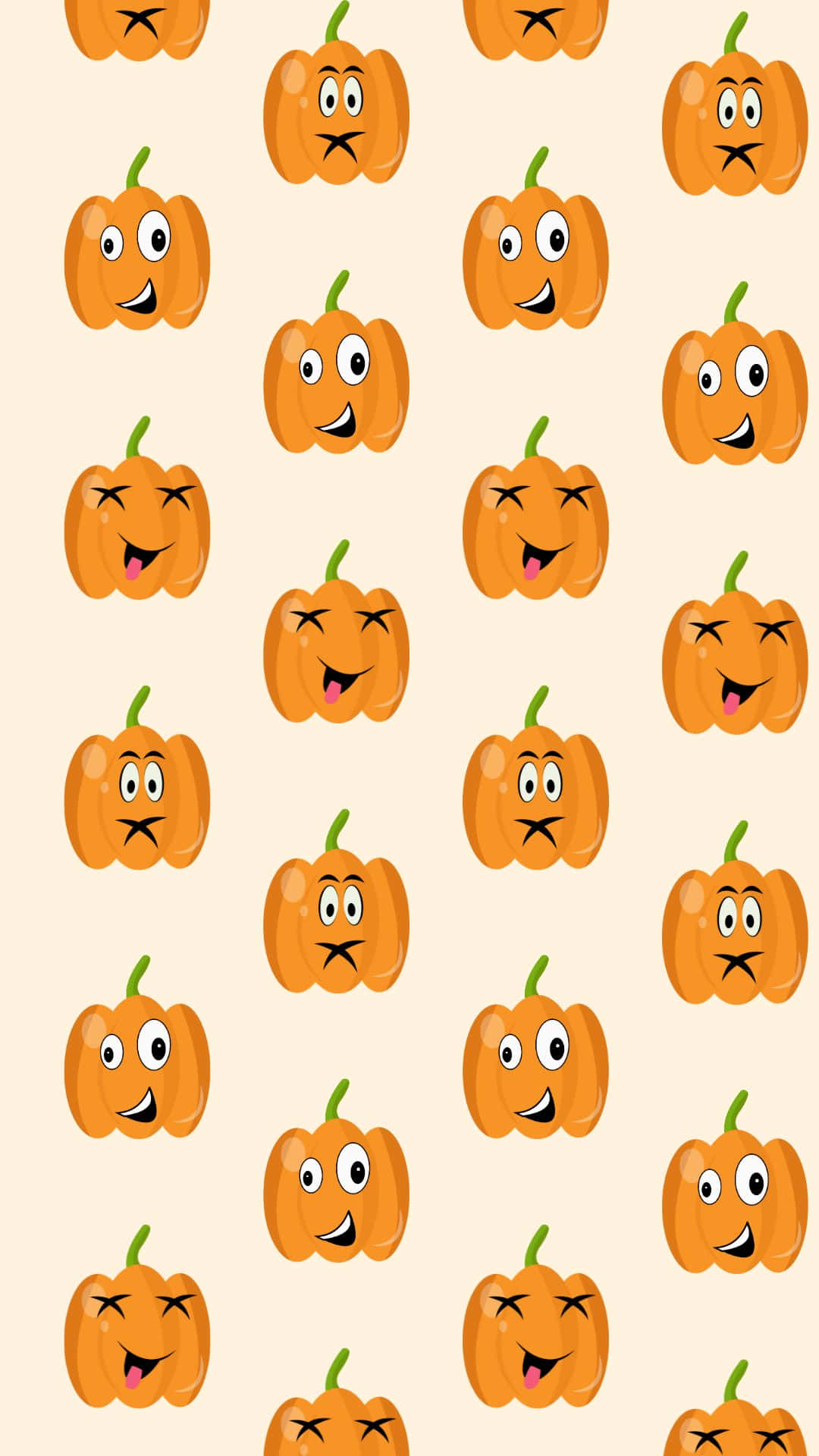 Adorable Pumpkin with Autumn Vibes Wallpaper