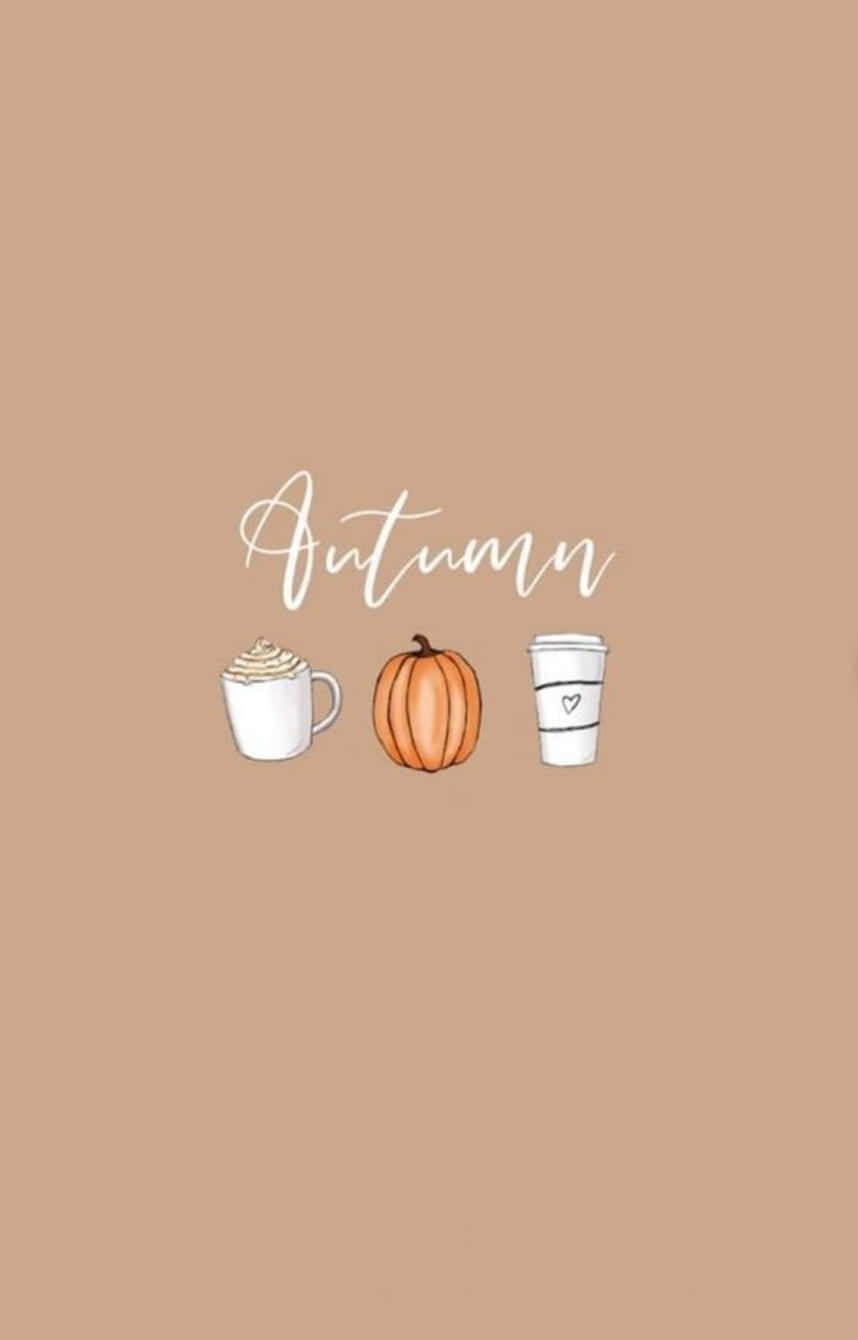 Cute Pumpkin Iphone Coffee Wallpaper