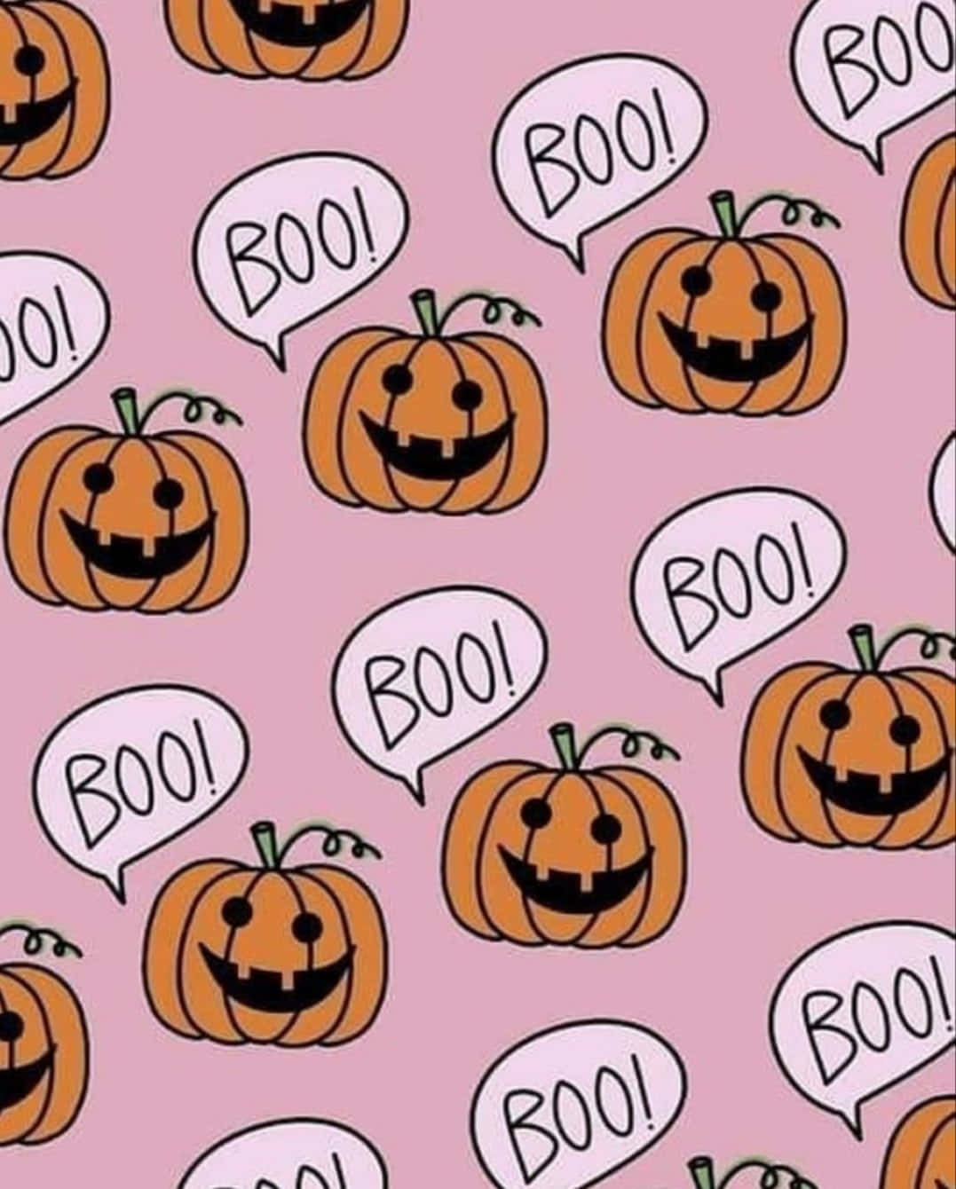 Cute Pumpkin Iphone Boo Wallpaper