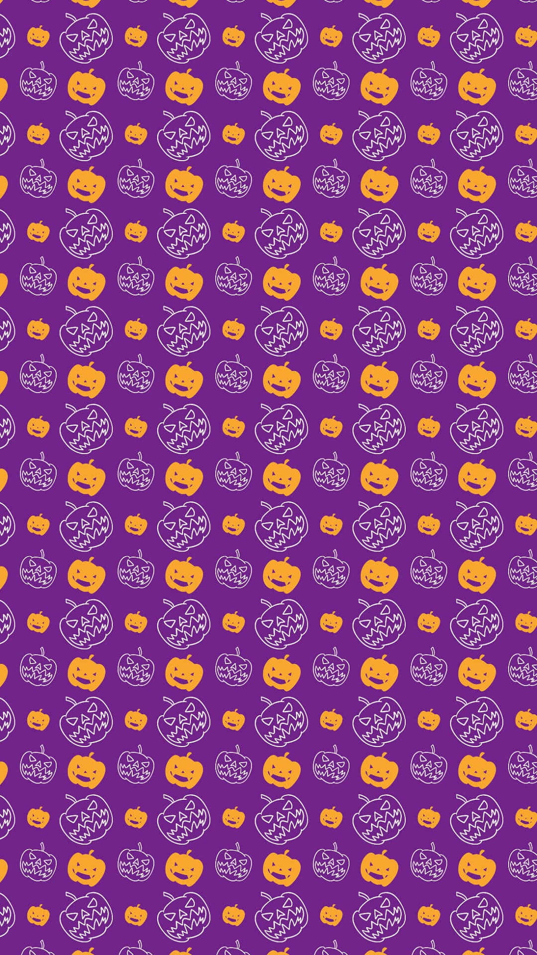 Cute Pumpkin Iphone Pattern Wallpaper