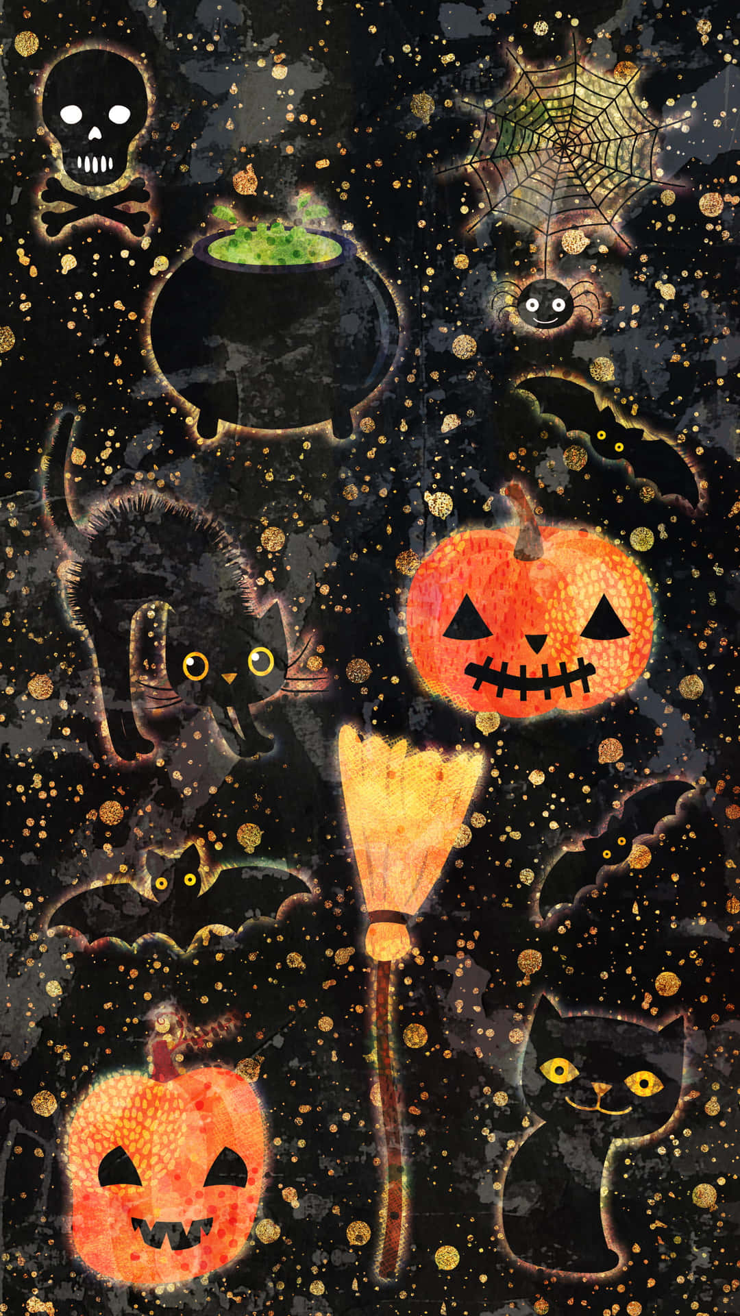 Cute Pumpkin Iphone Cat Wallpaper
