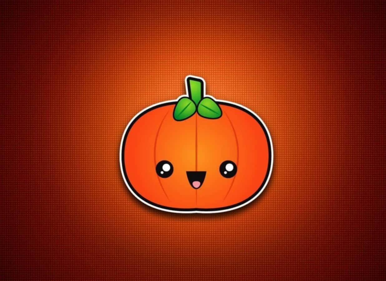 Smiling Cute Pumpkin Sticker Picture