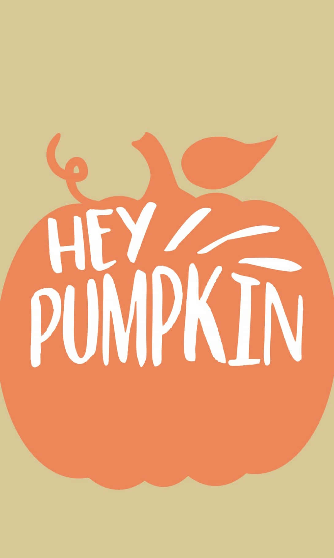 Hey Cute Pumpkin Art Picture