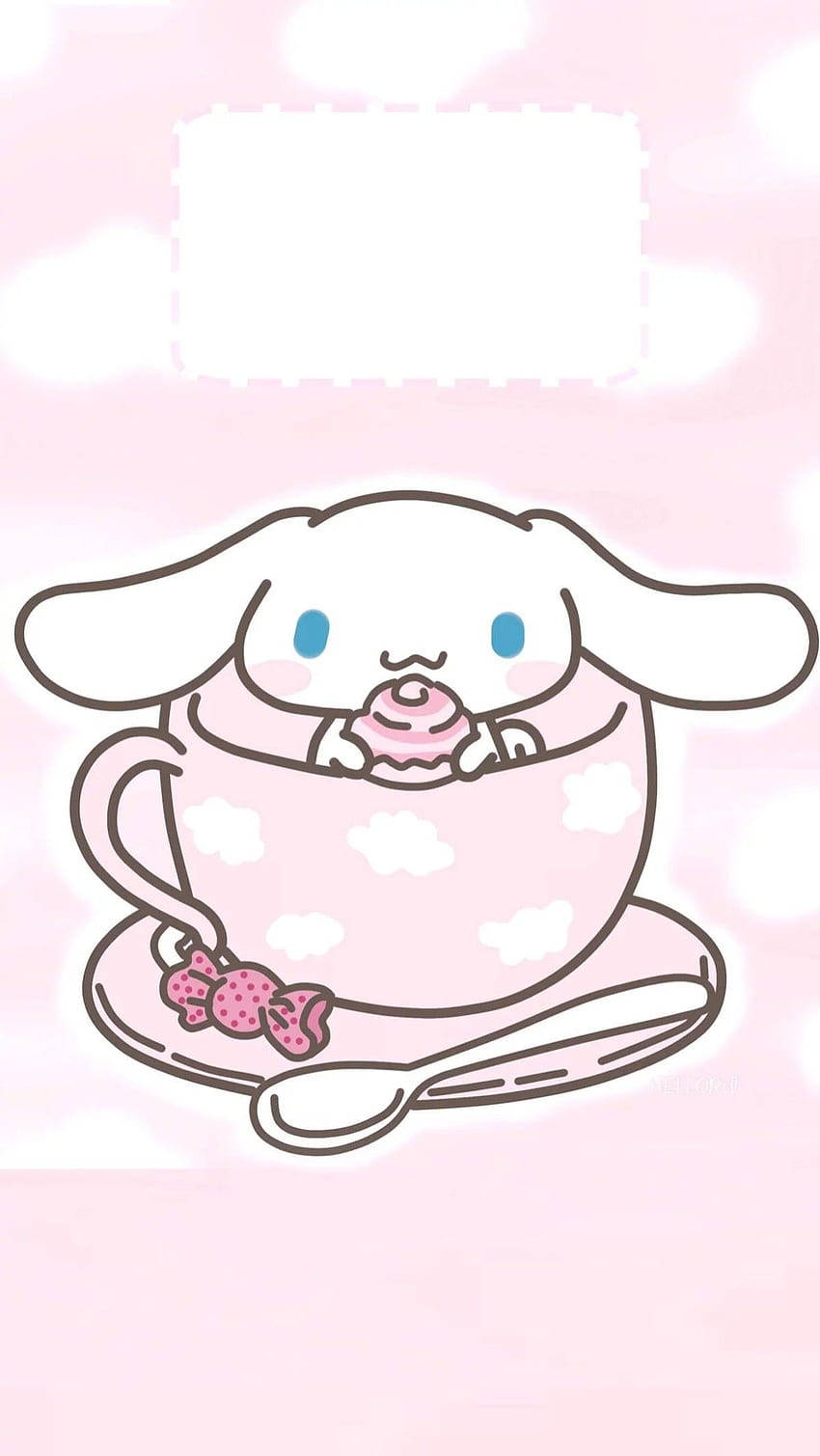 Cute Puppyin Teacup Illustration Wallpaper