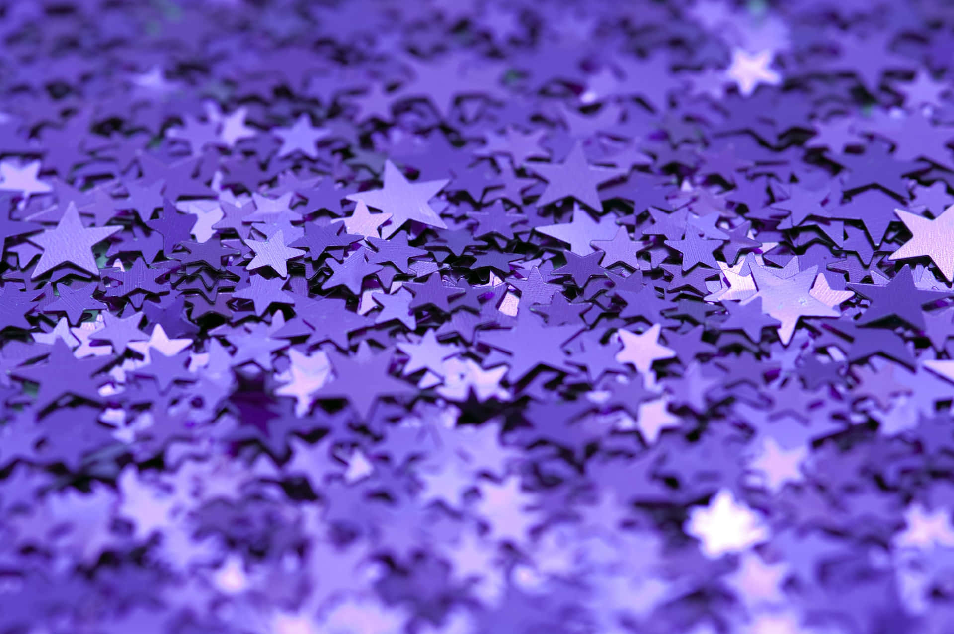 Cute Purple Aesthetic Star Glitters Wallpaper
