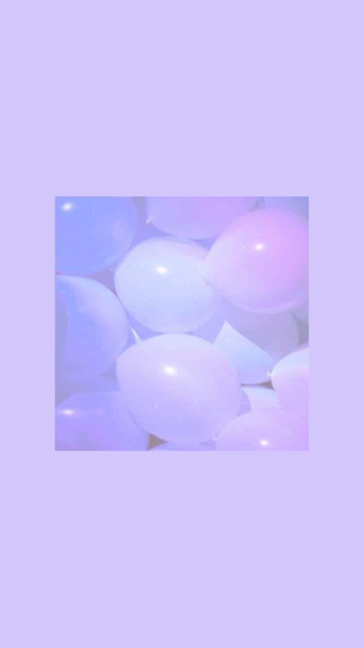 Image  Cute purple background with little stars