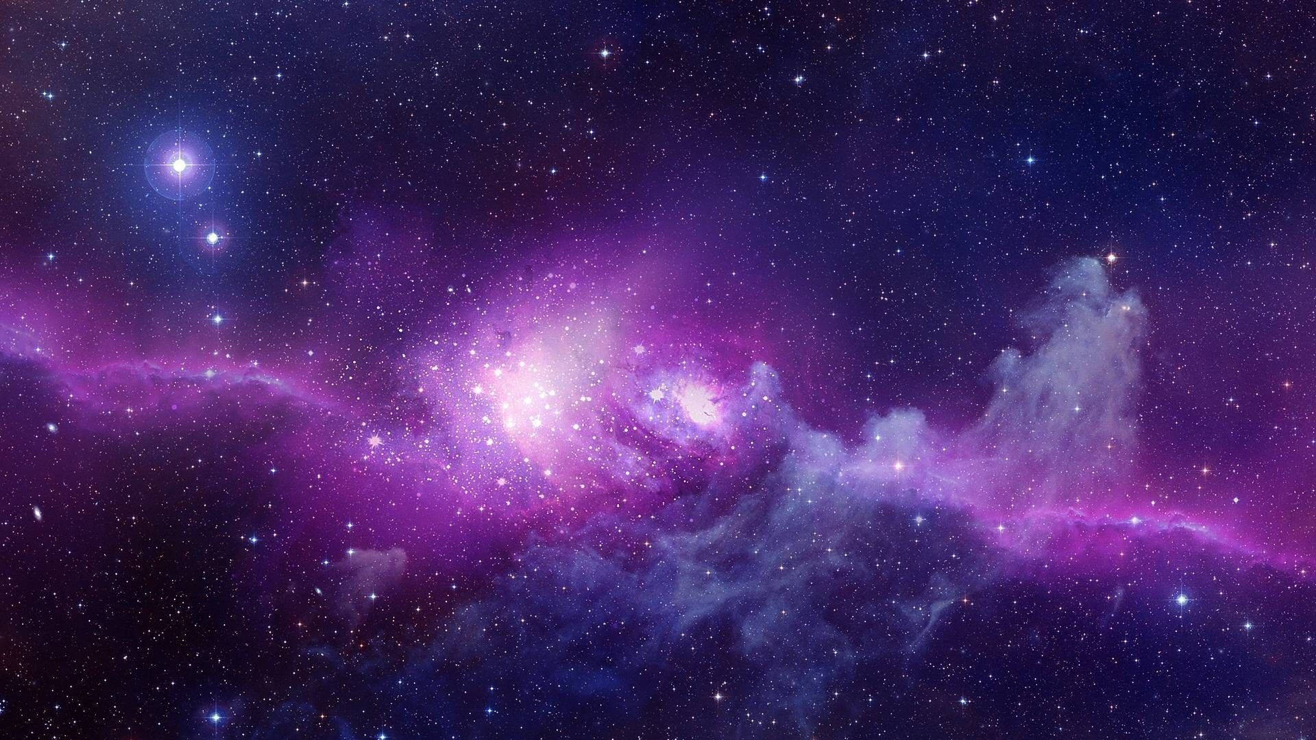 Cute Purple Galaxy Wallpaper