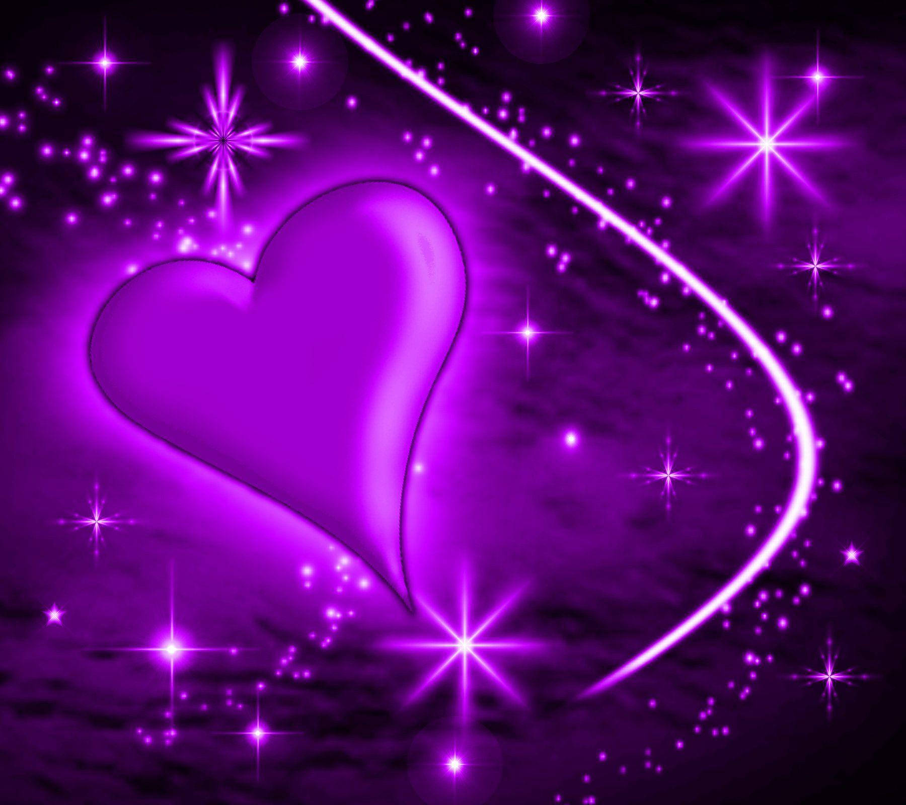 Wallpaper ID 303920  Artistic Love Phone Wallpaper Purple Heart  1440x3200 free download