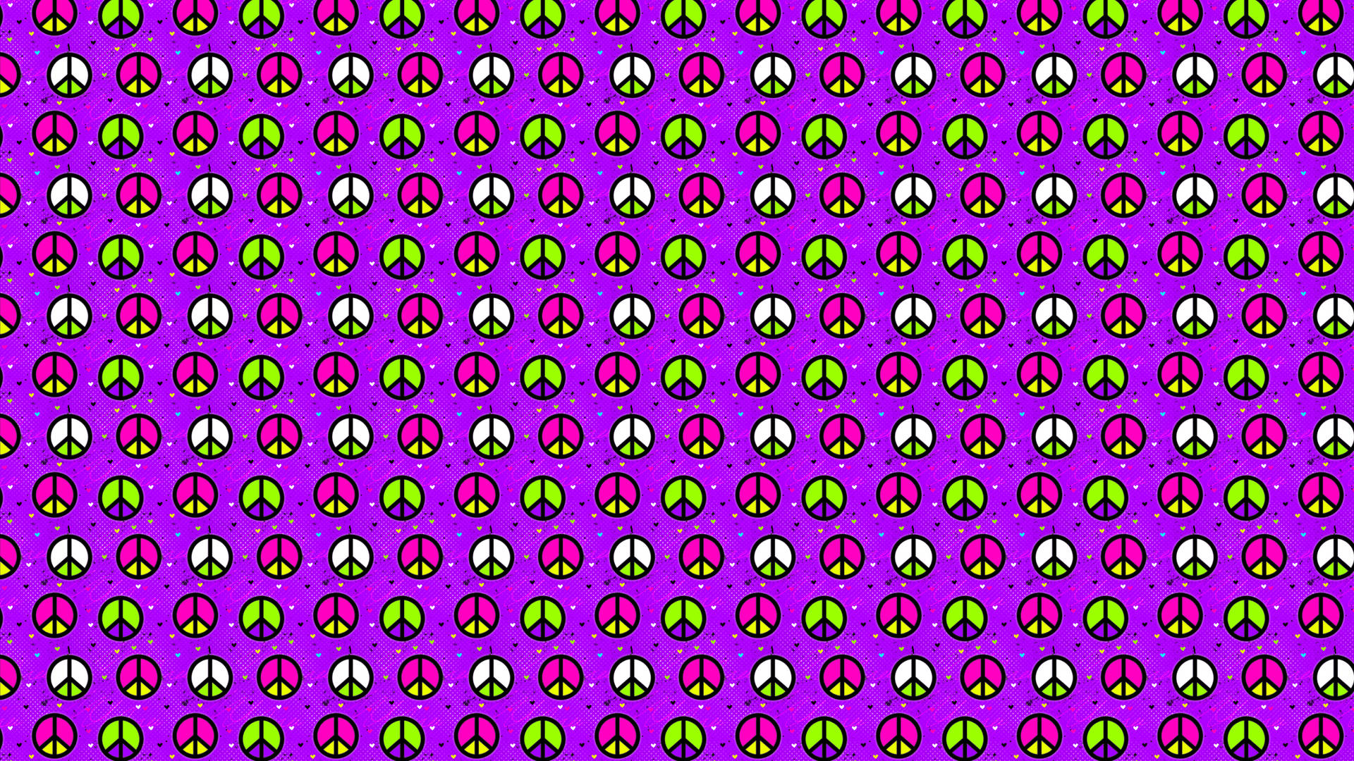 Cute Purple Peace Pattern Picture